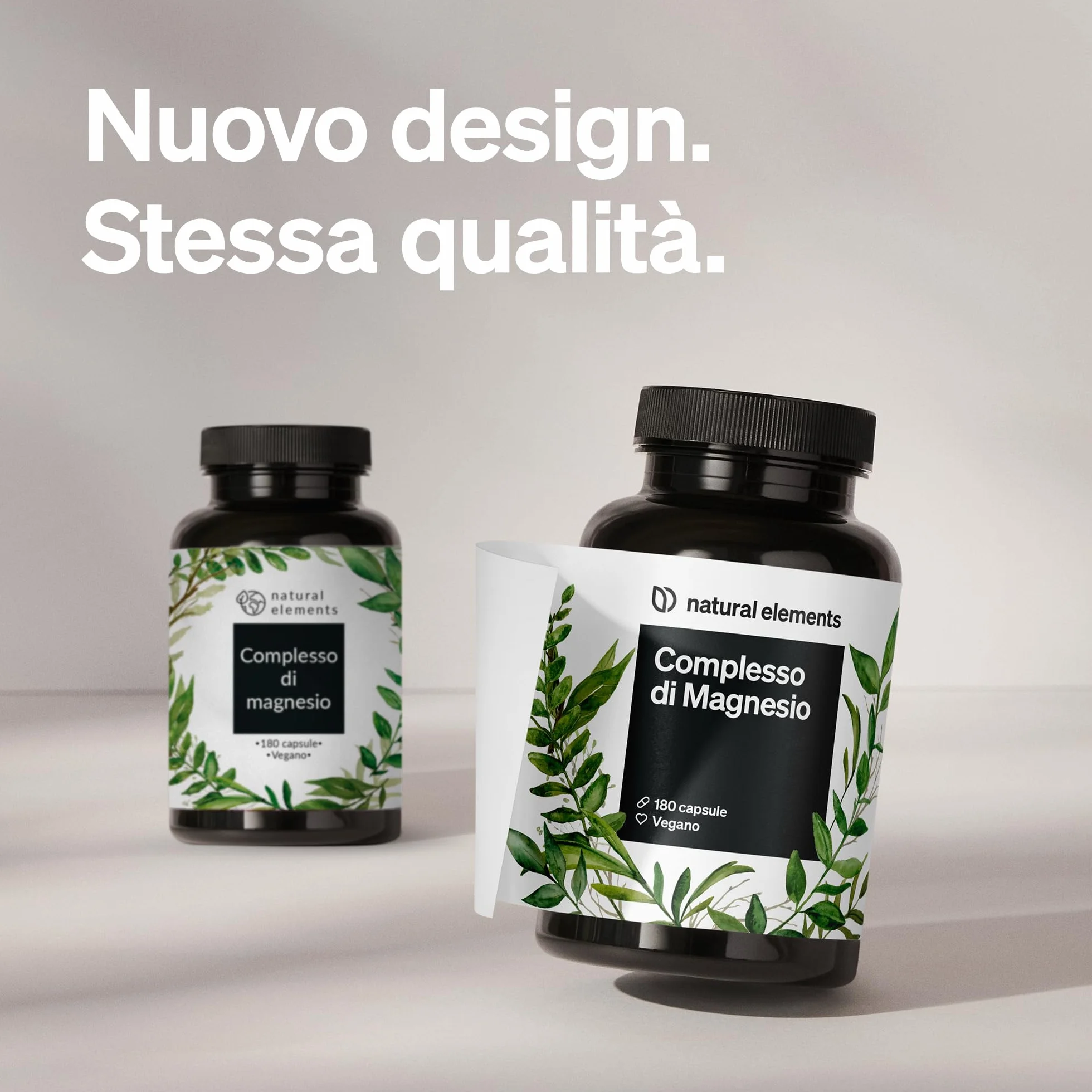 Magnesio Completo – qualità premium: a base di 5 composti di alta qualità – 400 mg di magnesio elementare per dose giornaliera – testato in laboratorio, vegano, ad alto dosaggio