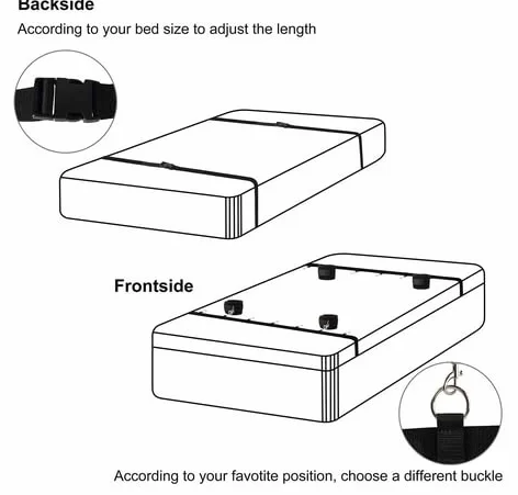 Set letto nero ritenuta in nylon aprire mani e piedi accessori