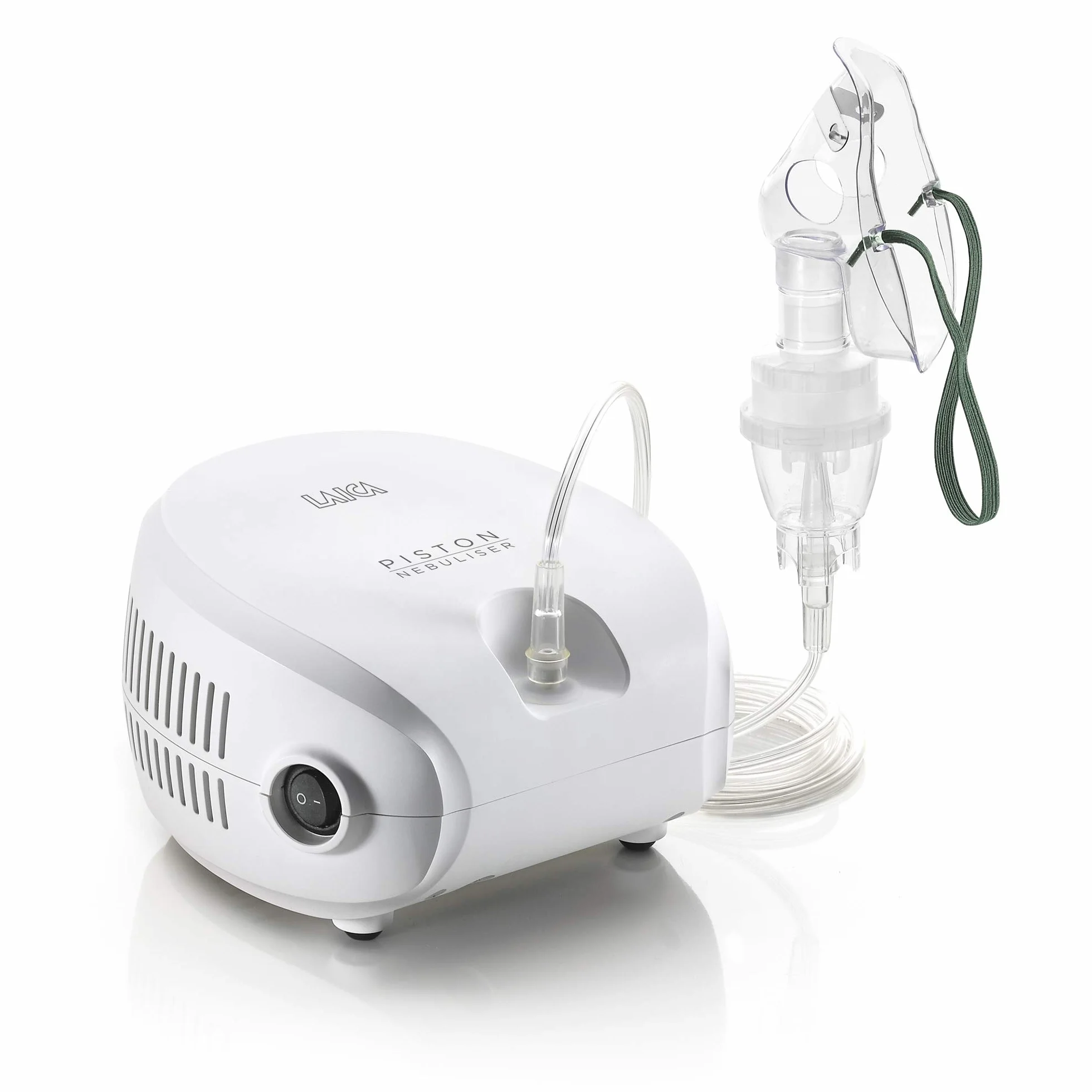 LAICA NE2014 Nebulizzatore Aerosol a Pistone per Aerosolterapia a Nebulizzazione Fine con Maschere Adulto e Pediatrica