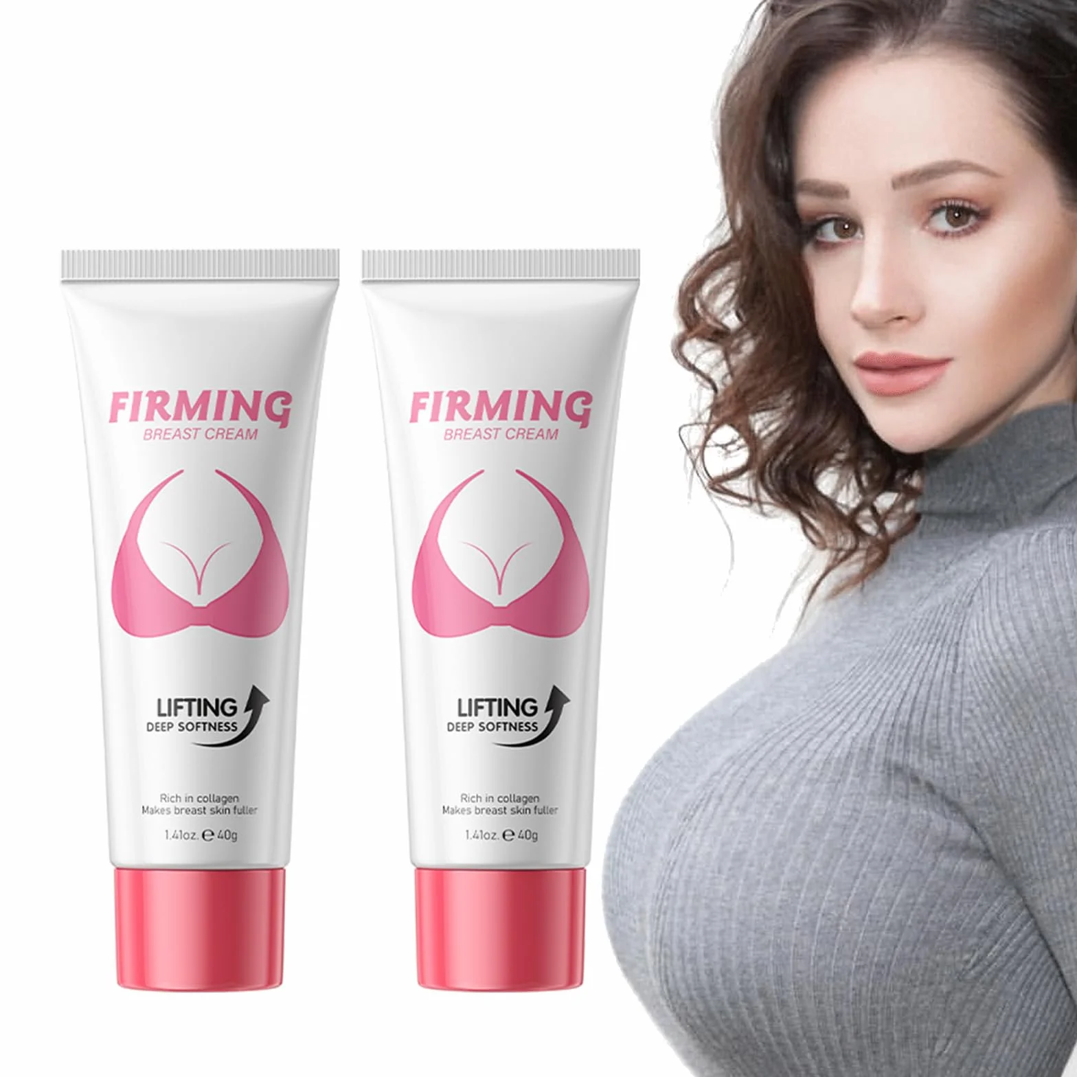 Crema per Ingrandimento Seno Breast Plumping Cream Seno Lifting Rassodante Busto Massaggiante Petto Nutriente