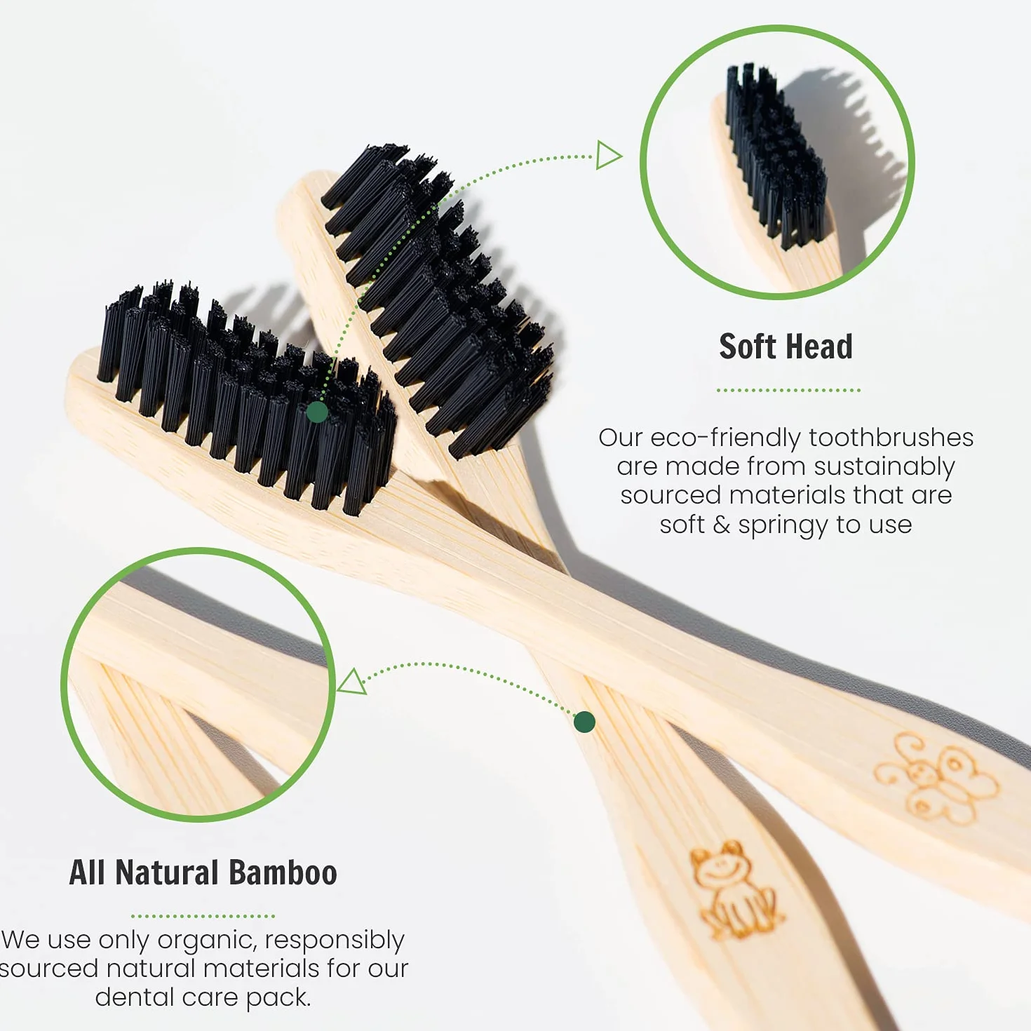 Dentifricio Carbone Attivo Sbiancante Professionale 100g con Spazzolino Bamboo