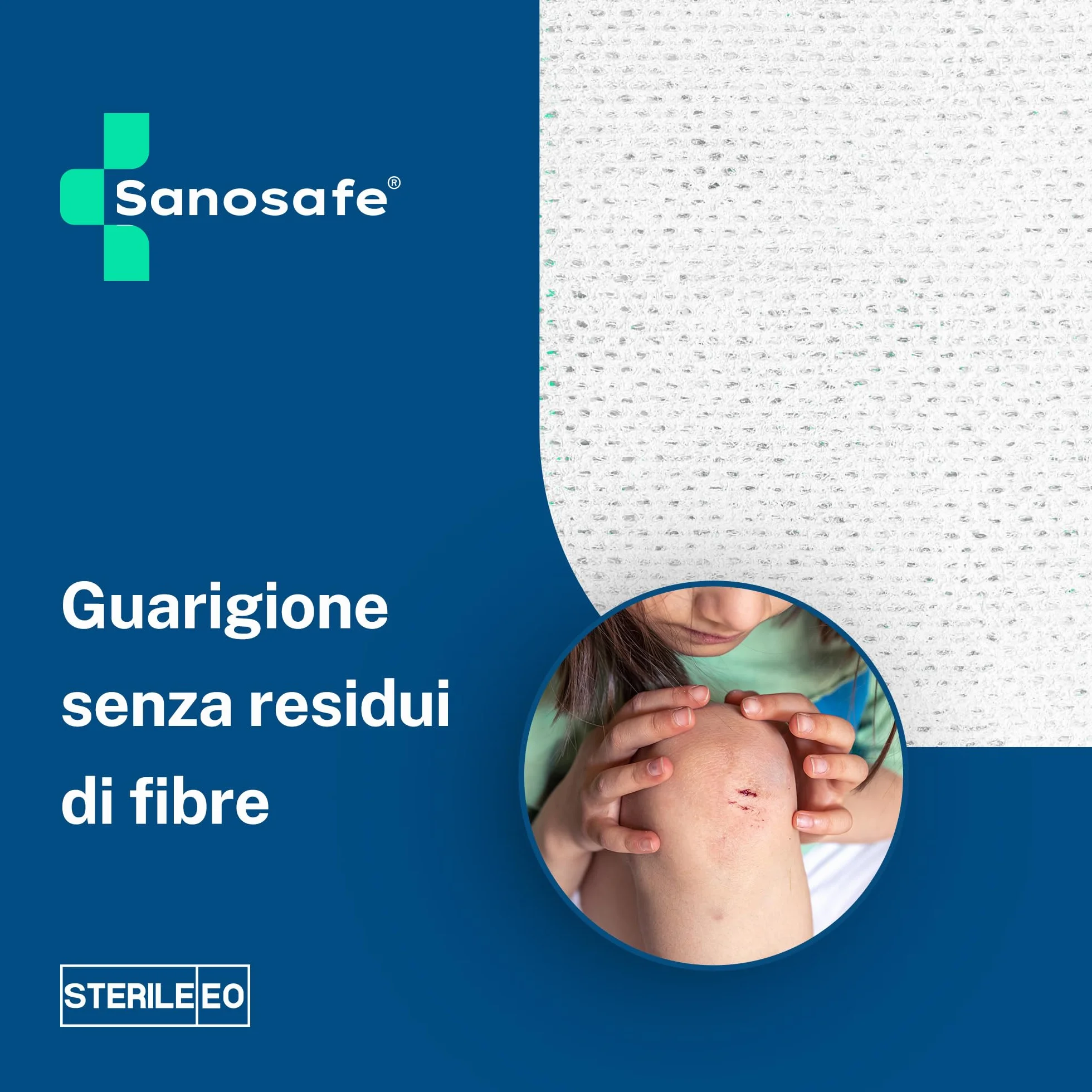 Garze Sterili 10x10 cm 100 pezzi - Garza in tessuto non tessuto per medicazione