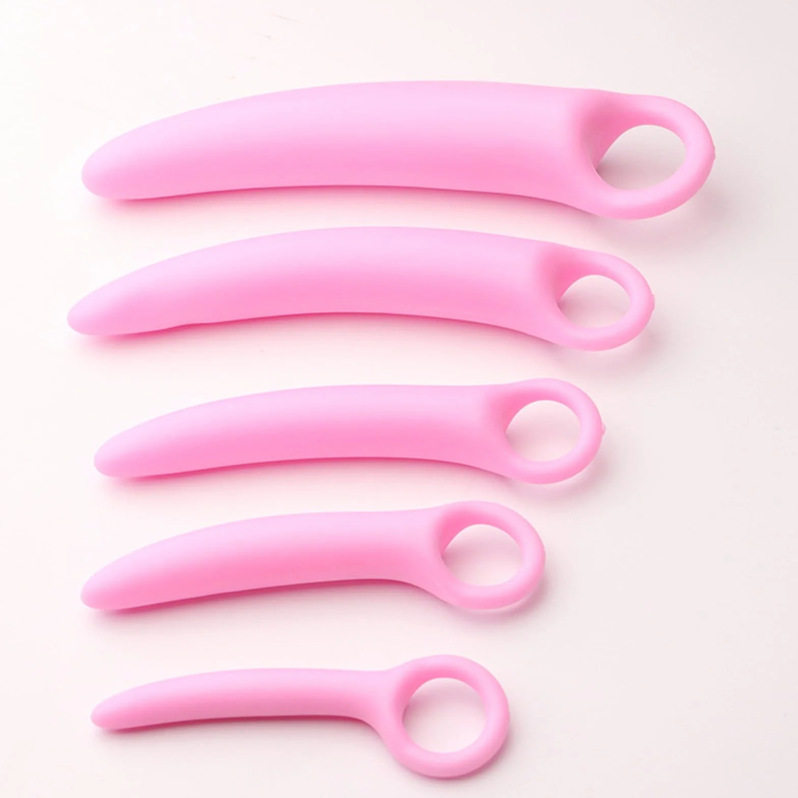 BDSMAGE Set dilatatori vaginali 5 pezzi silicone duro plug anale dilatatore uretrale giocattoli sessuali per donne