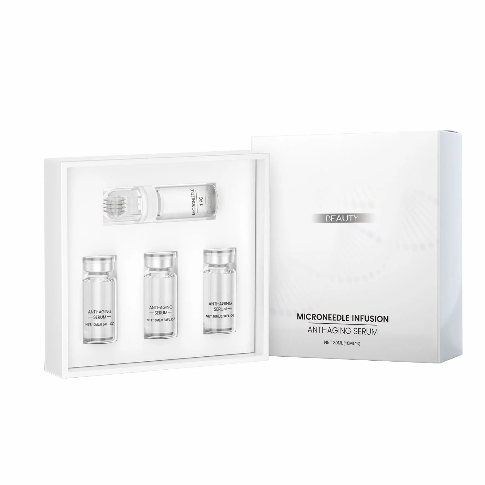 Set microinfusioni acido ialuronico anti-rughe per viso e labbra
