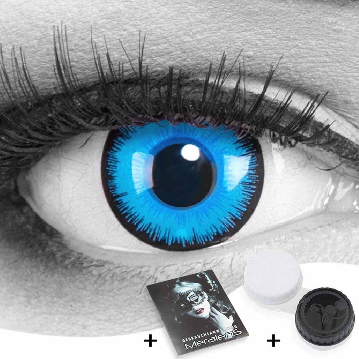 Funnylens 1 Coppia Lenti a contatto Cosplay Manga Crazy Fun Anni Alper Halloween Carnevale Costume