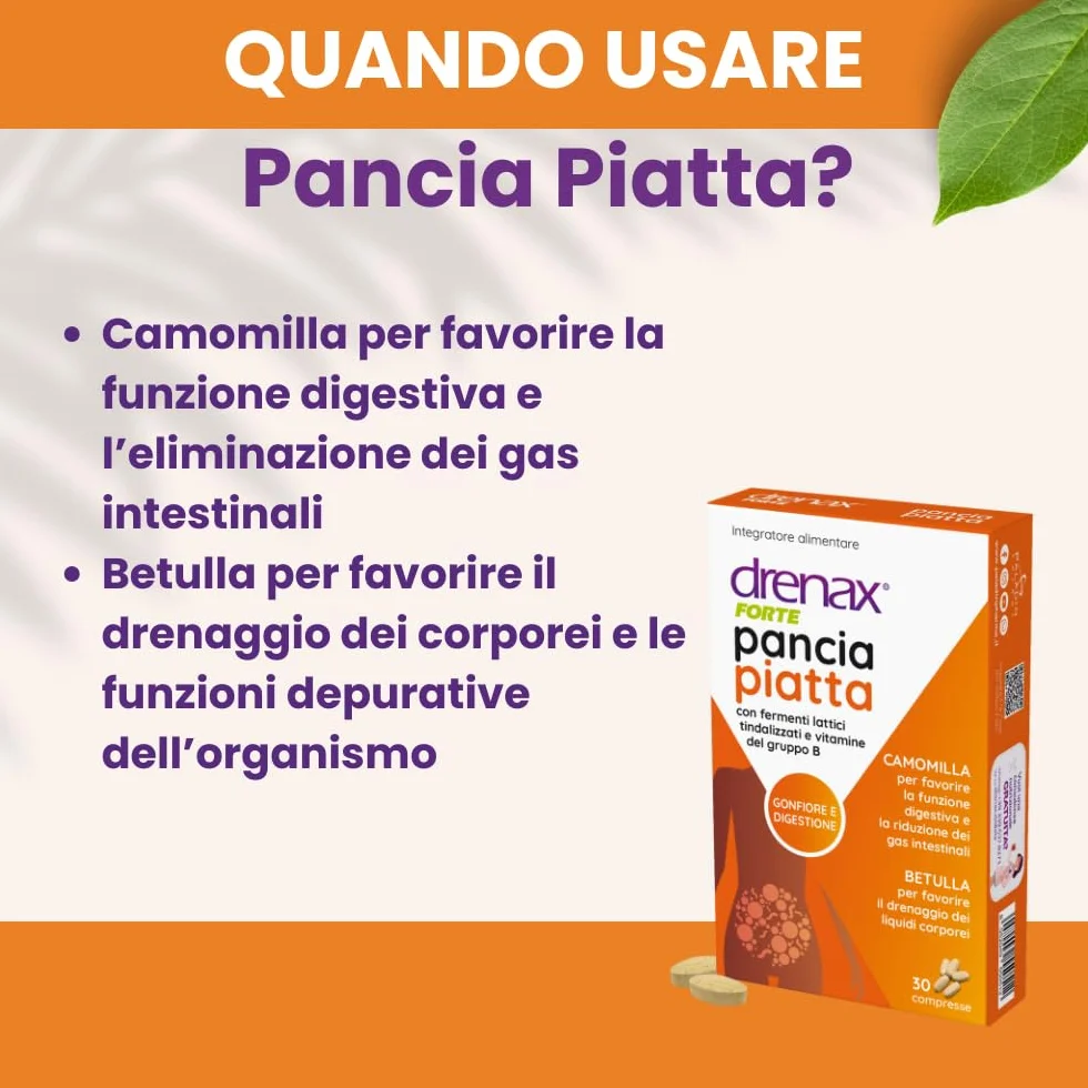 Drenax Forte Pancia Piatta Integratore Alimentare 30 compresse