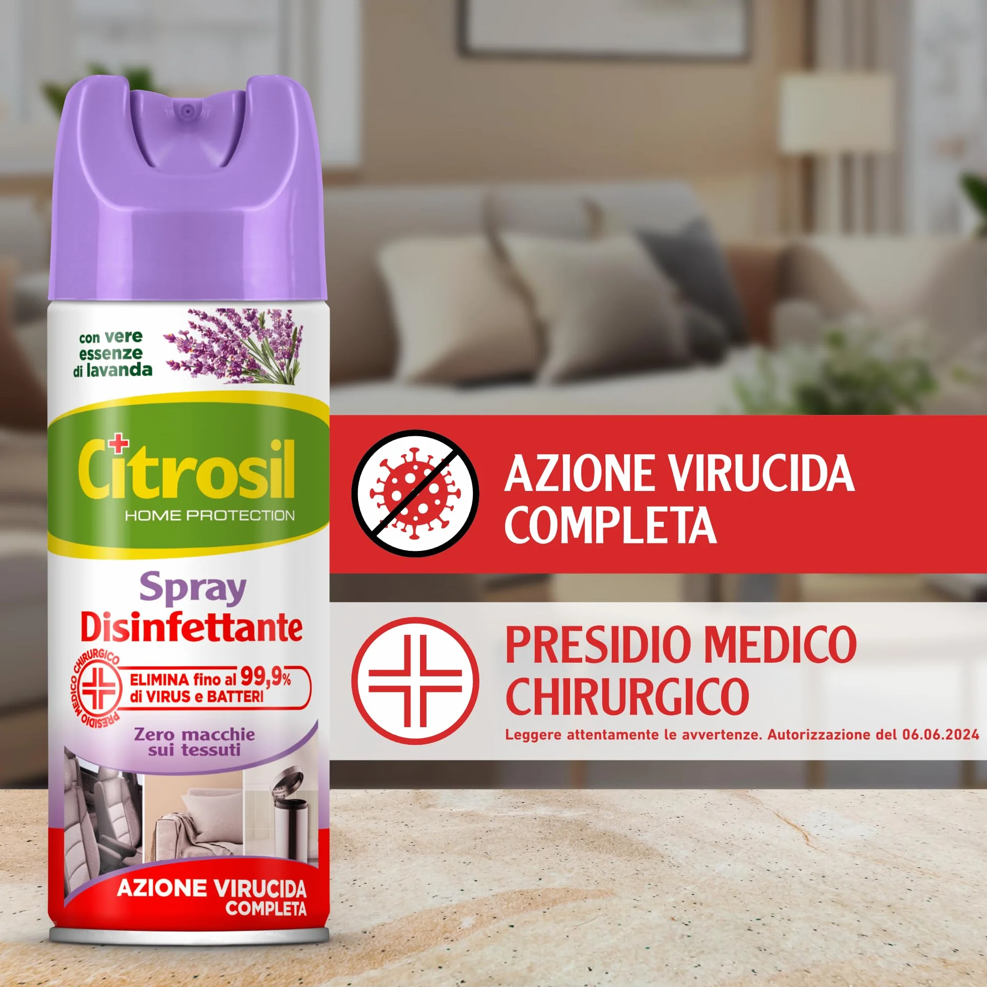 Citrosil Disinfettante Spray Virucida Lavanda 300 ml x 12 Confezioni
