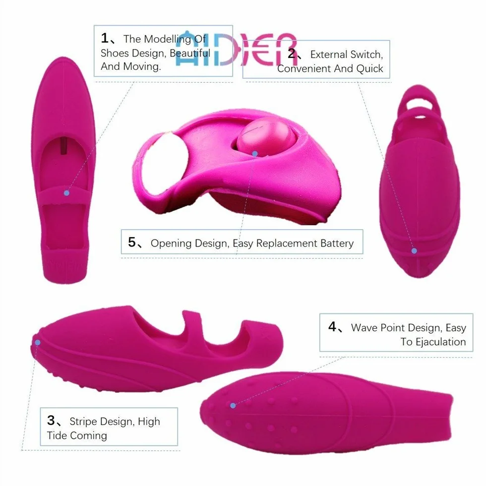 Mini Flírṭíṇg Víbrátíón Sport Attrezzatura sportiva Protezione per le dita Víbrátór (Rosa)