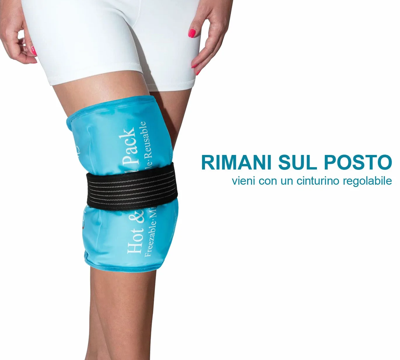 Comfytemp Impacco Ghiaccio Riutilizzabile 27x37cm Terapia Caldo Freddo Borsa Ghiaccio Ginocchio Schiena