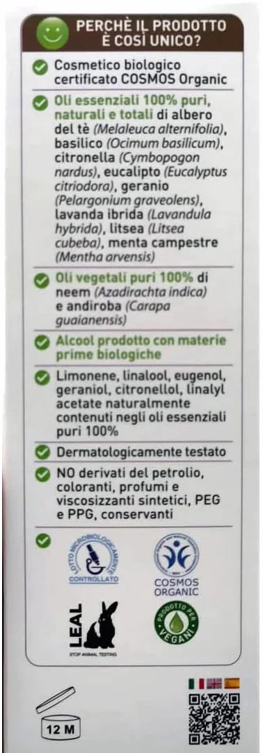 FLORA Spray Corpo BIO-COSMOS 2 x 100 ml Repellente Zanzare