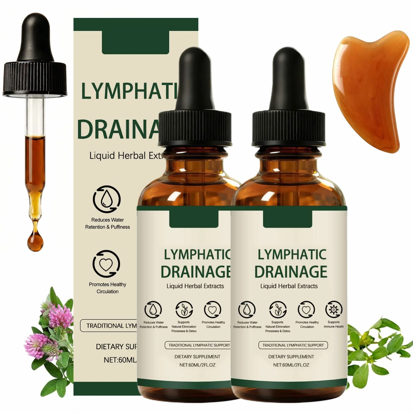 Linfia Drenaggio Linfatico Gocce Formula Erboristica Naturale per Donne e Uomini