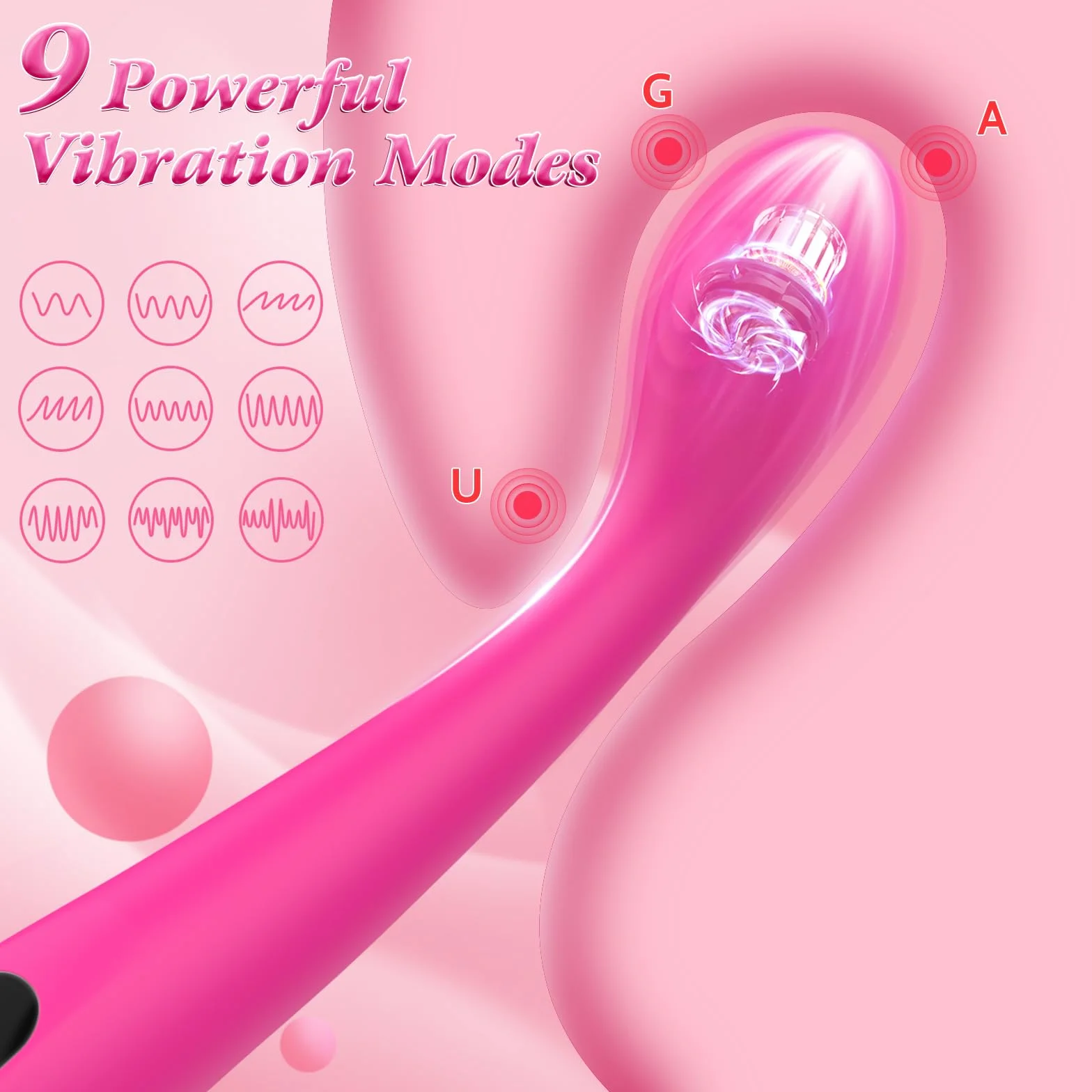 Sex Toýs Femminile Vibratore - Dildo vibrante per donne e coppie, set di giocattoli erotici maschili Gay Liver Gate Plug con 9 modelli di vibrazione, stimolatore del clitoride e del punto G