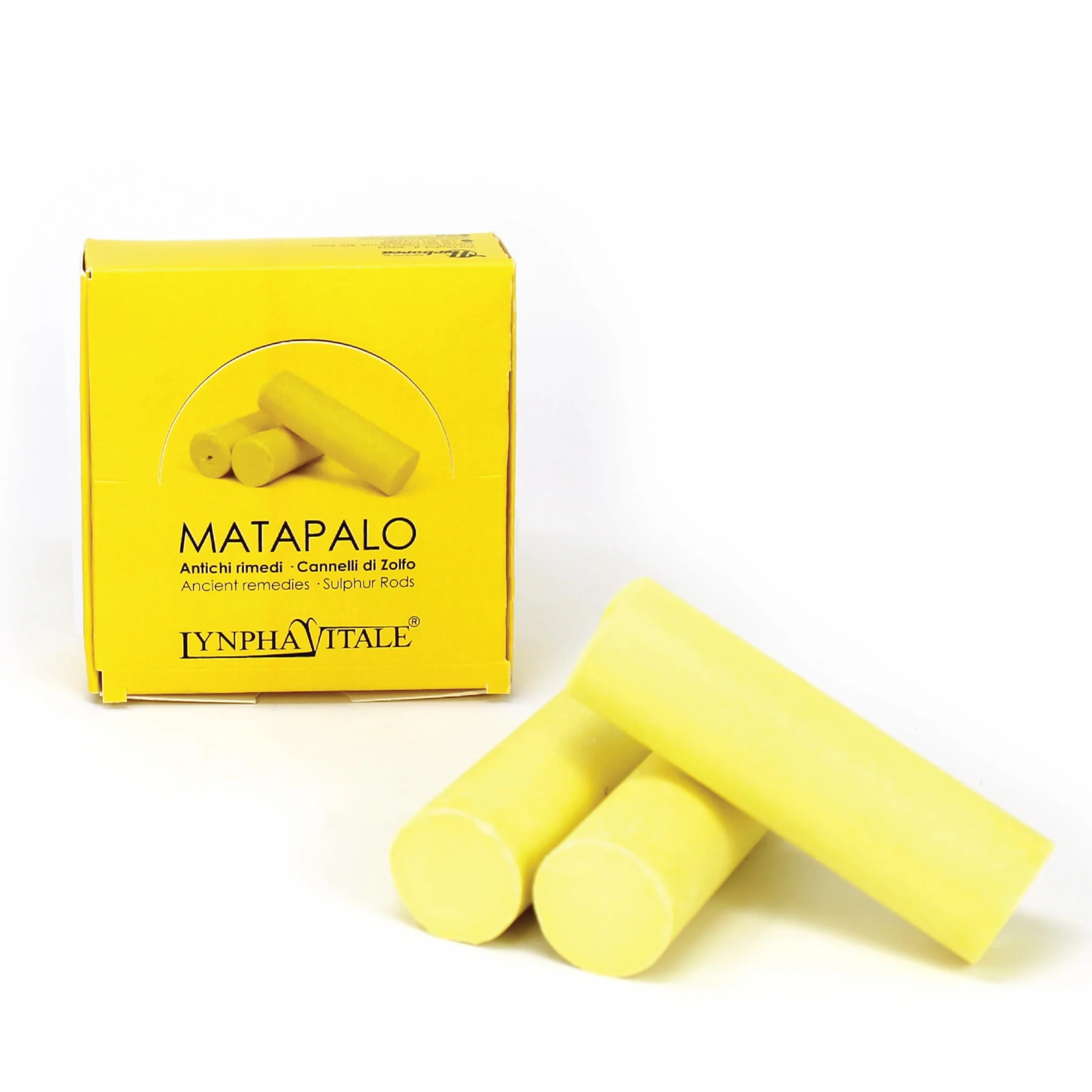LYNPHA VITALE Cannelli Zolfo Puro per Massaggio Cervicale e Muscolare – 3 Barrette Naturali per Tensione, Contratture e Fastidi Muscolari, Rimedio Antico