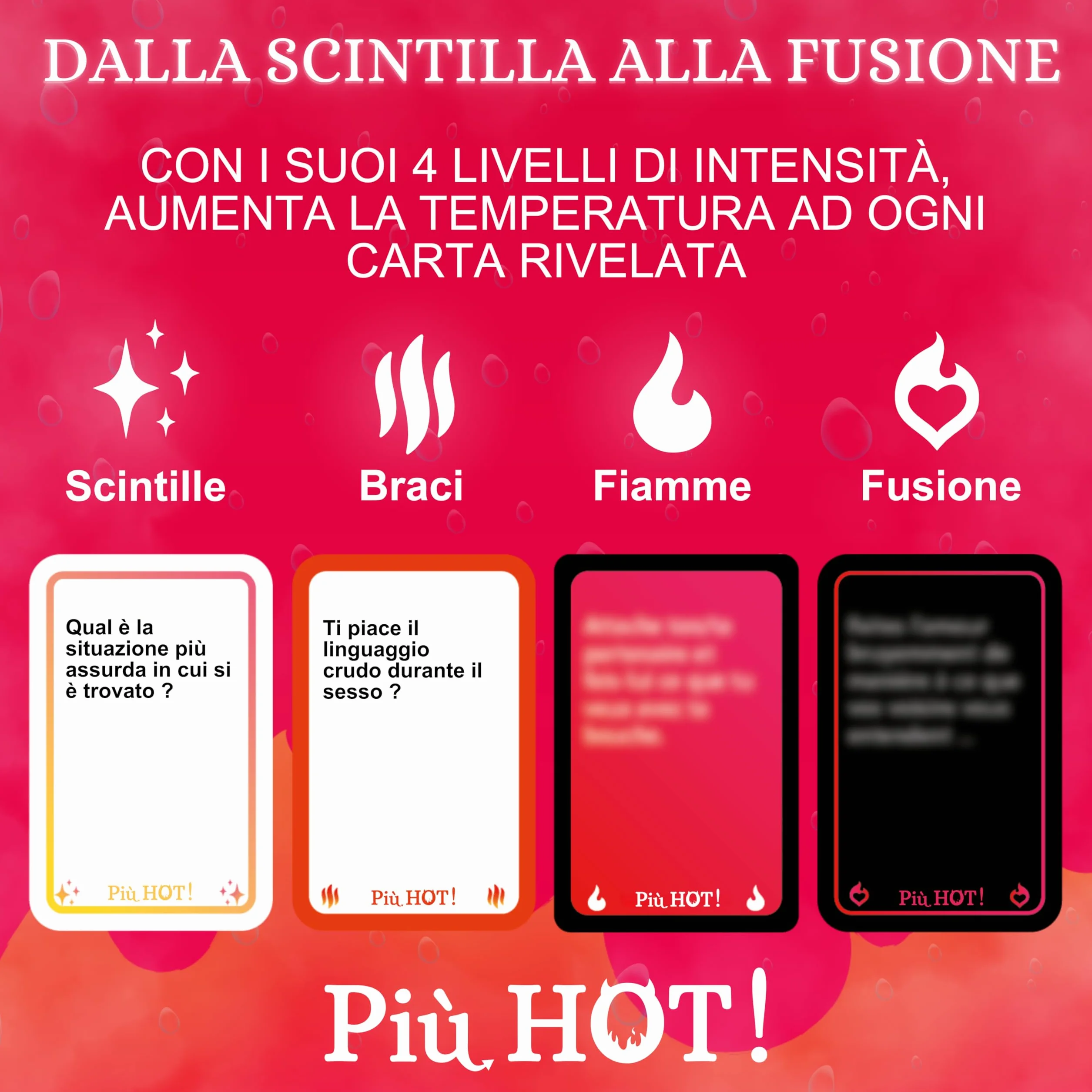 Il Gioco Piccante per Ravvivare la tua Coppia - Giochi di coppia - Fate Salire la Temperatura Carta per Carta - Gioco da Tavolo per Adulti - Regalo per la Coppia