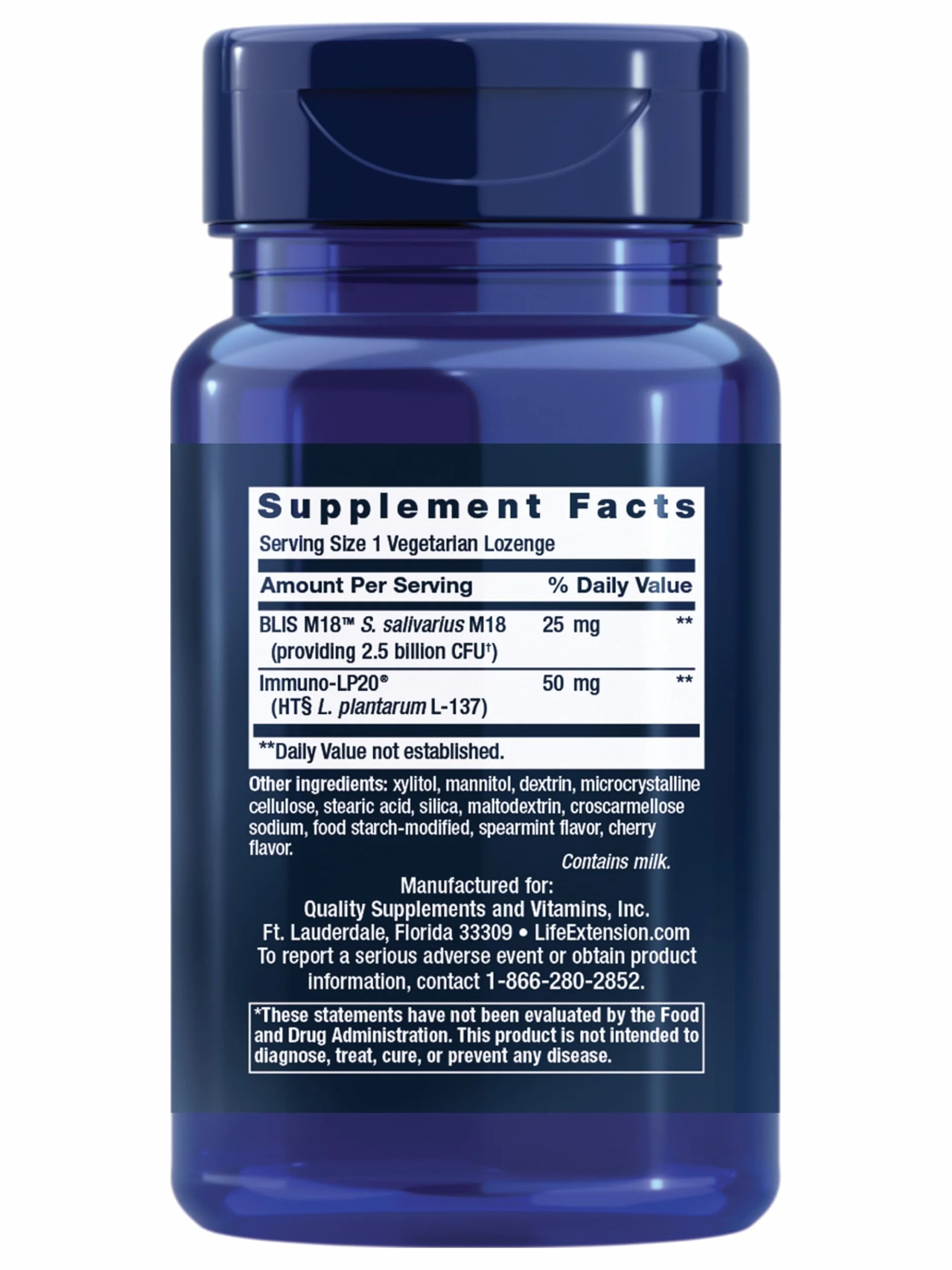 Life Extension - L'igiene orale Probiotic di Florassist - 30Losanghe