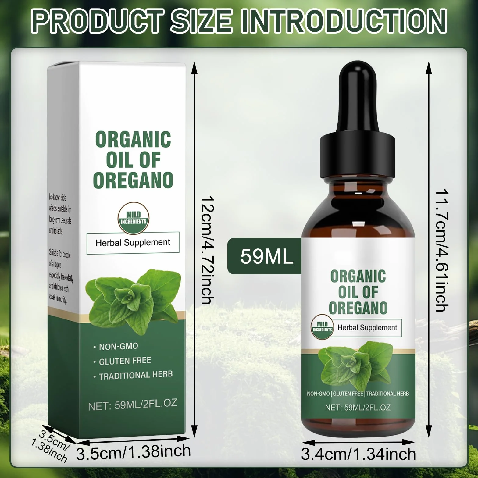 Olio di origano biologico 59 ml per bambini e adulti