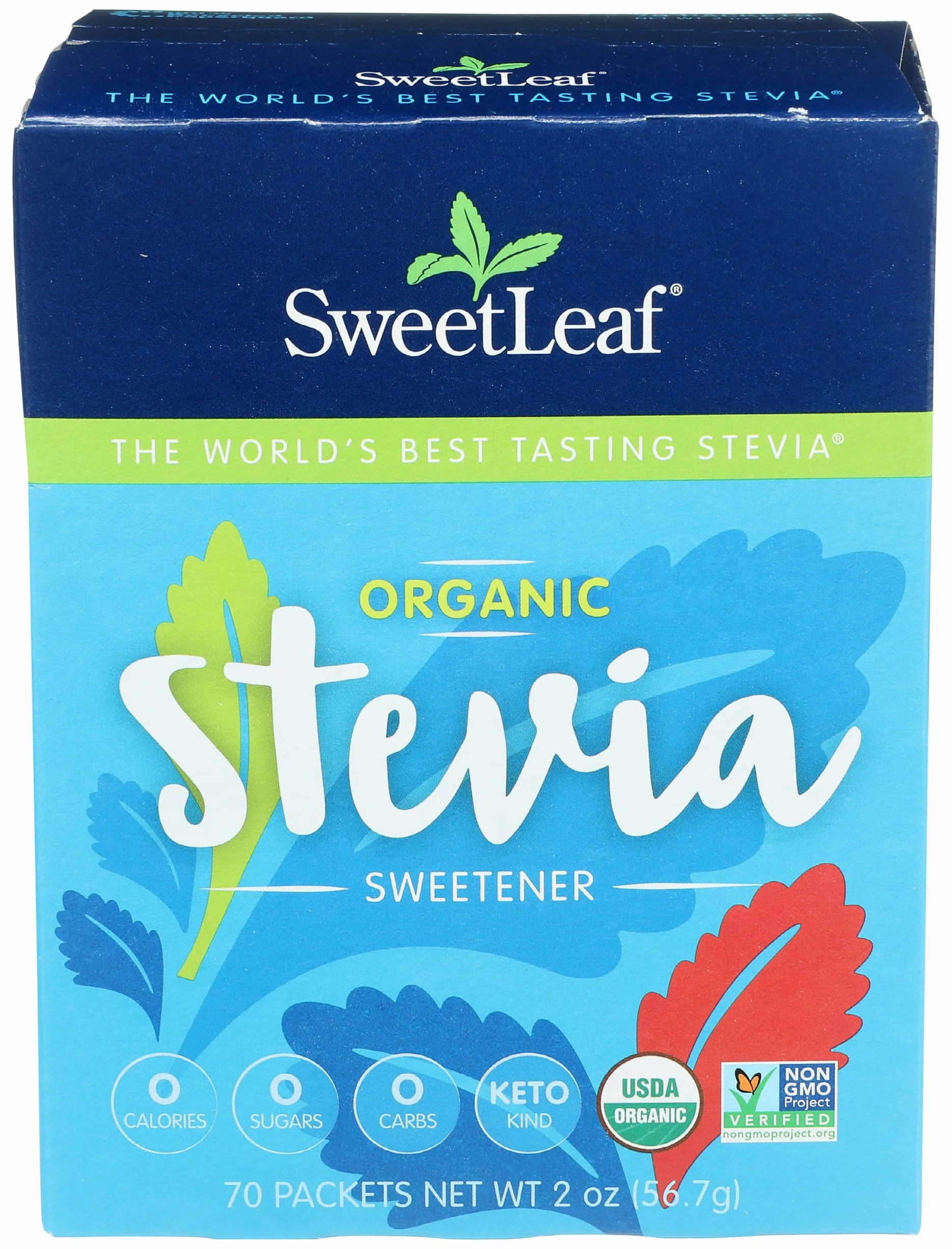 Sweet Leaf Stevia Organic Packets 70 ct