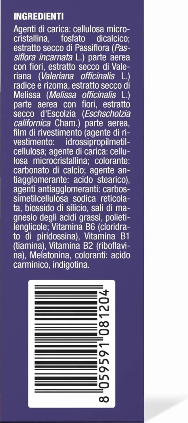 Laila DormiBene Compresse Integratore per il sonno con Melatonina 30 compresse