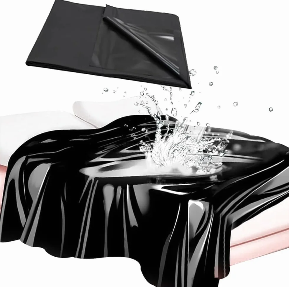 Tappeto sportivo impermeabile pieghevole nero da viaggio in PVC