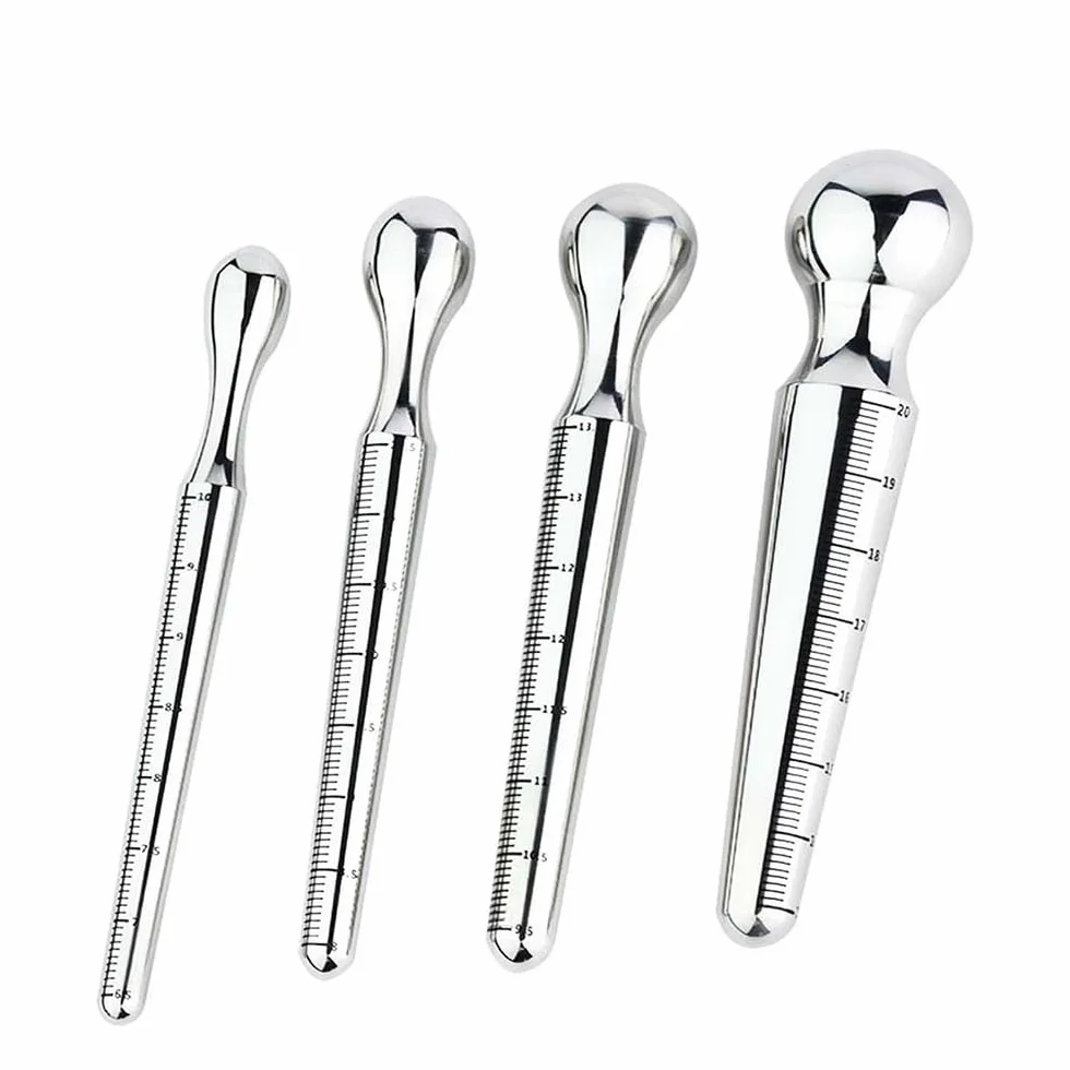 preni Dilatatore Uretrale da Uomo in Acciaio Inox, Sonda Uretrale con segni di Scala Asta Uretrale Dilatatoreper Pene Pene Plug per Uomini, Giocattoli Sessuali dell'uretra Maschile
