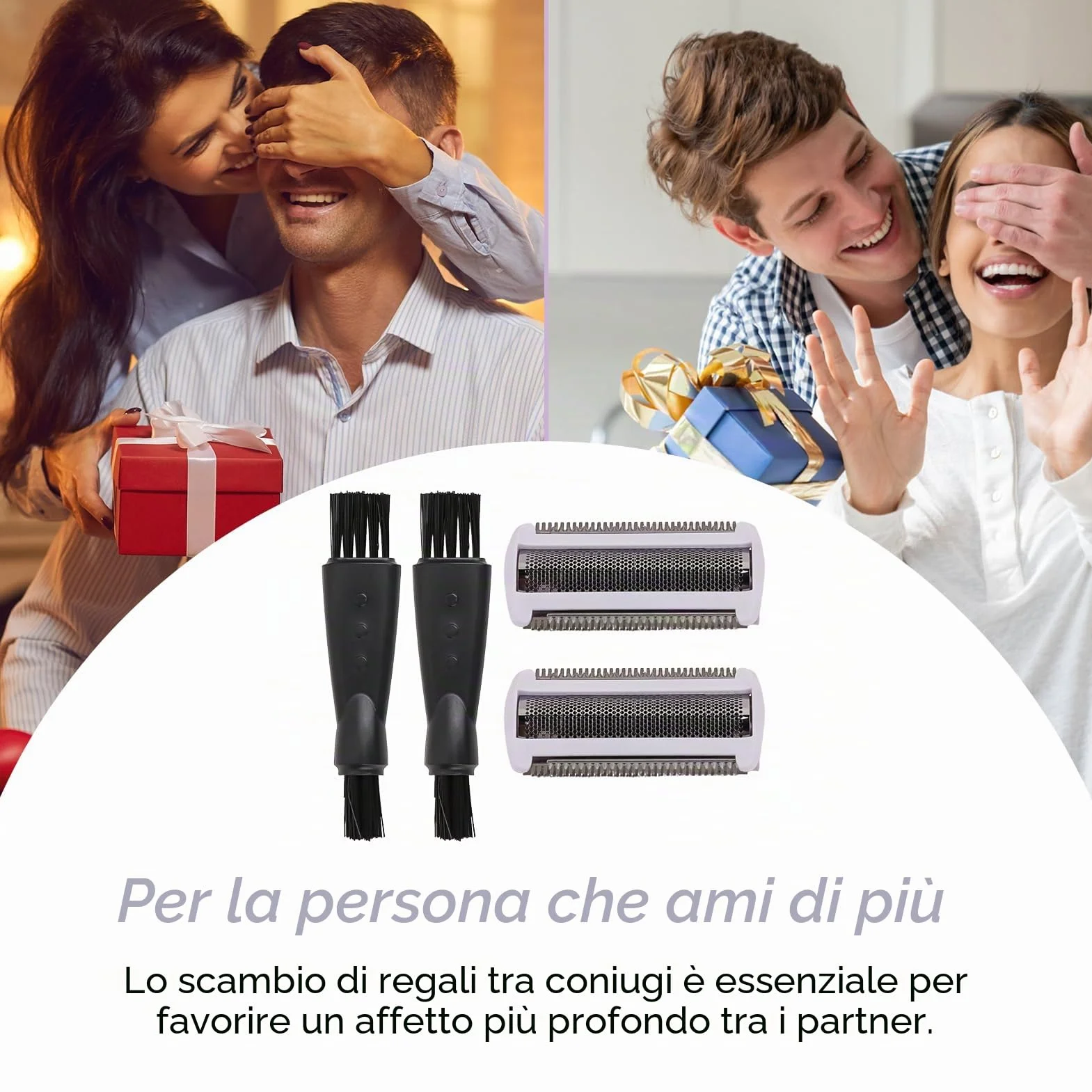 2 lame di ricambio per rasoio BRL130 BRL140 BRL175 BRL146 Bre620 Bre640 Bg2040 Bg2020 Wet & Dry Ladyshave - 2 lame da rasoio da donna