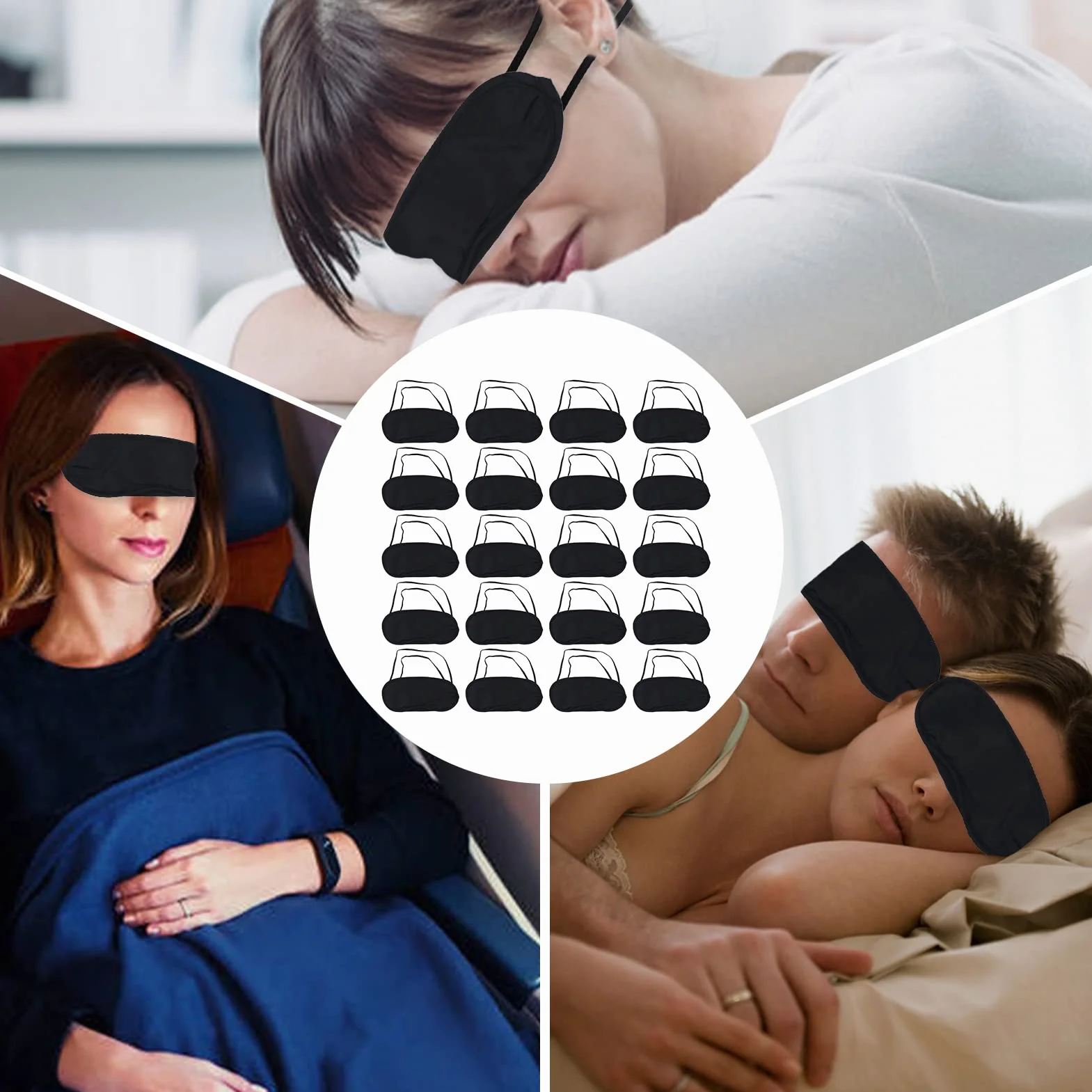 Benda per gli occhi per il sonno da viaggio 26 pezzi