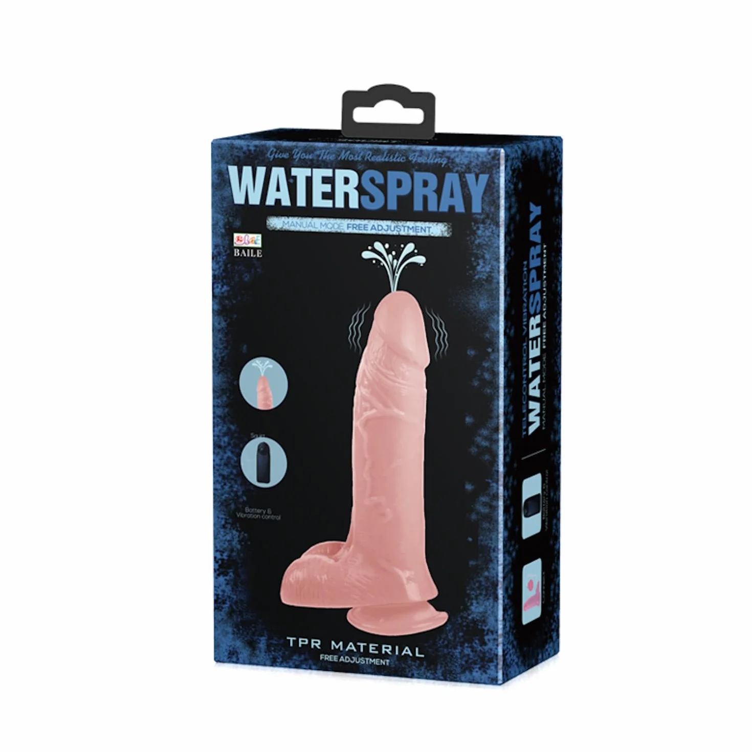 Vibratore con Scroto ed Eiaculazione Simulata
