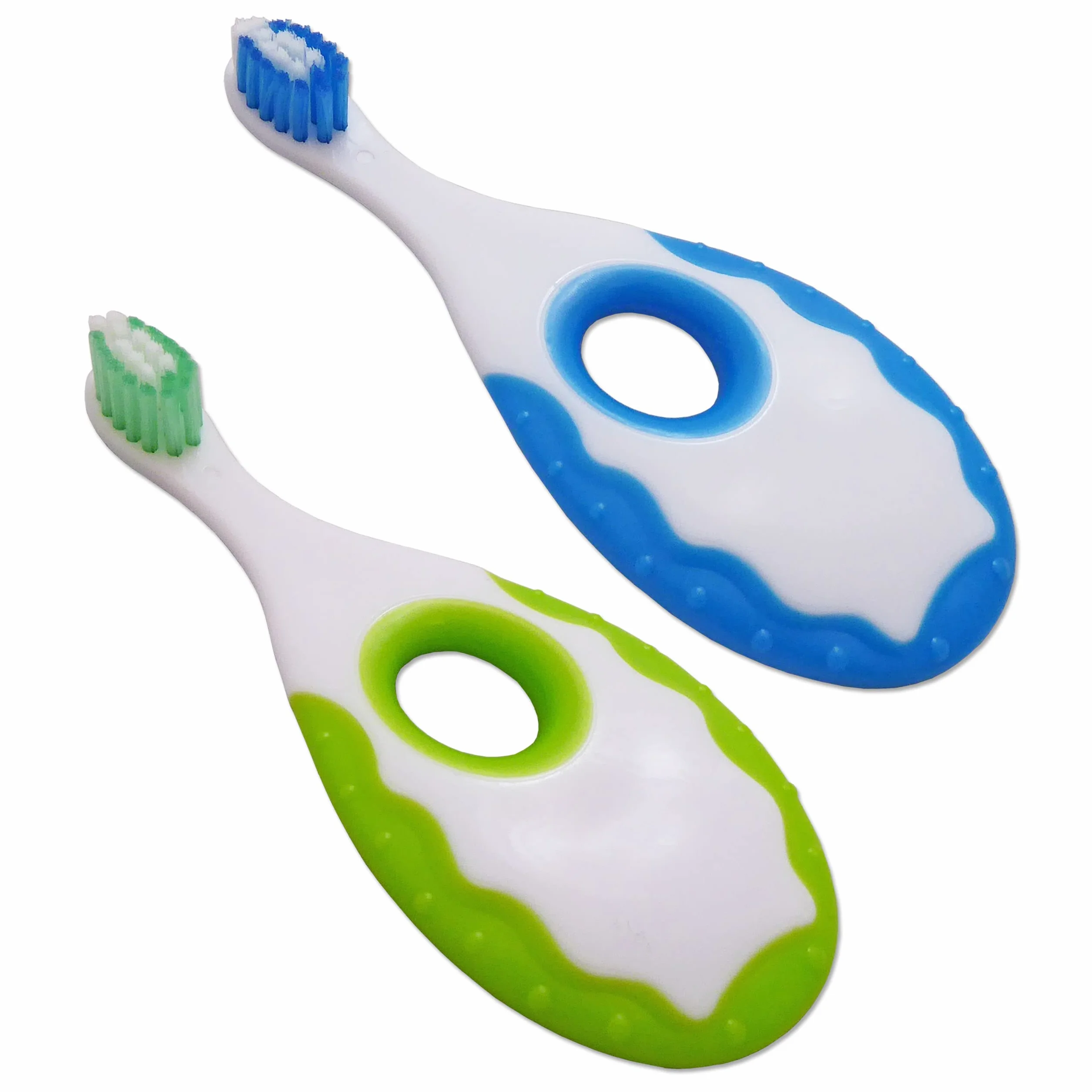 Spazzolino da denti per bambini per la pulizia dei primi denti ~ Set di 2