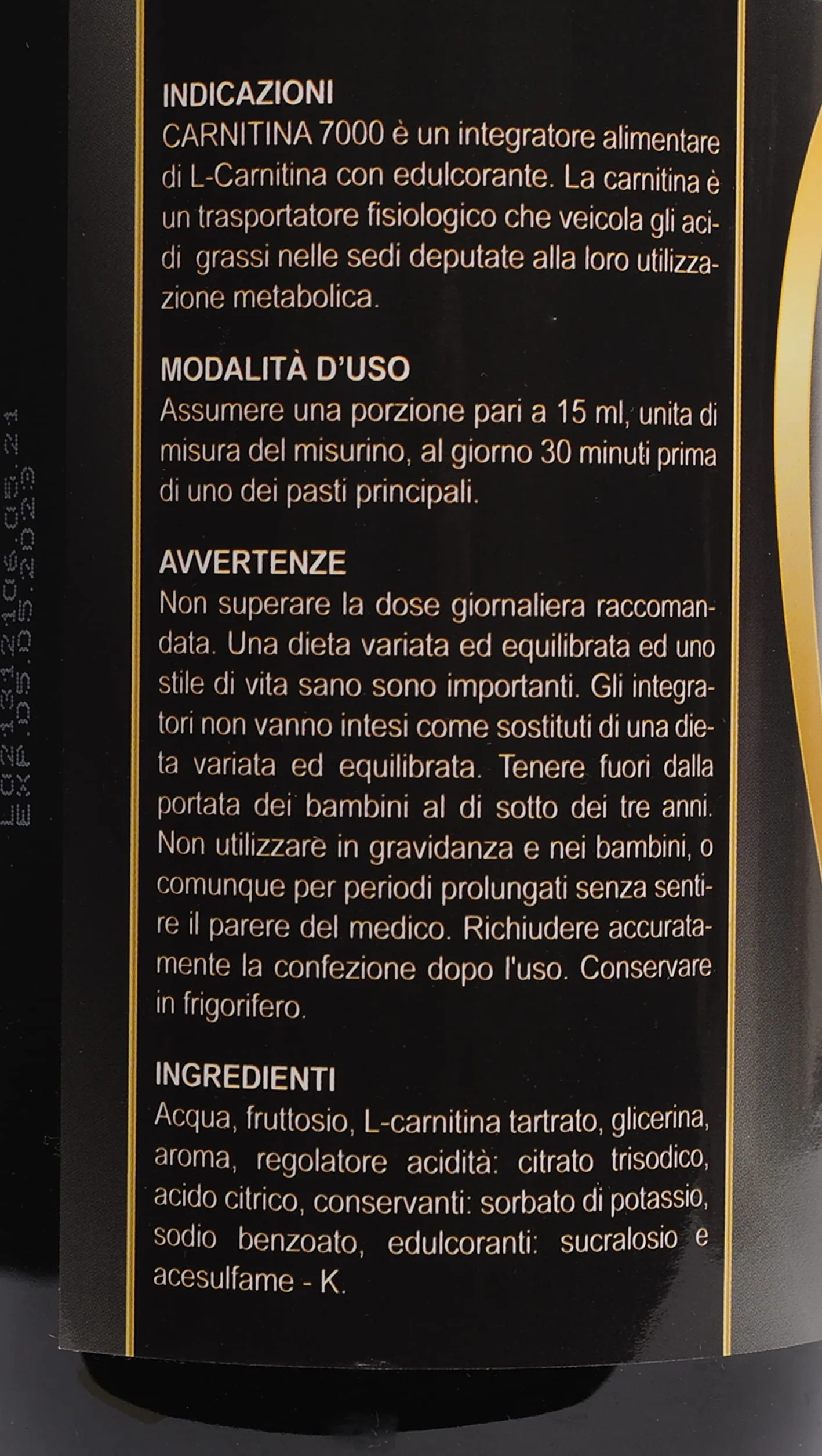 CARNITINA LIQUID 7000 - Carnitina liquida 1000 ml gusto frutti di bosco