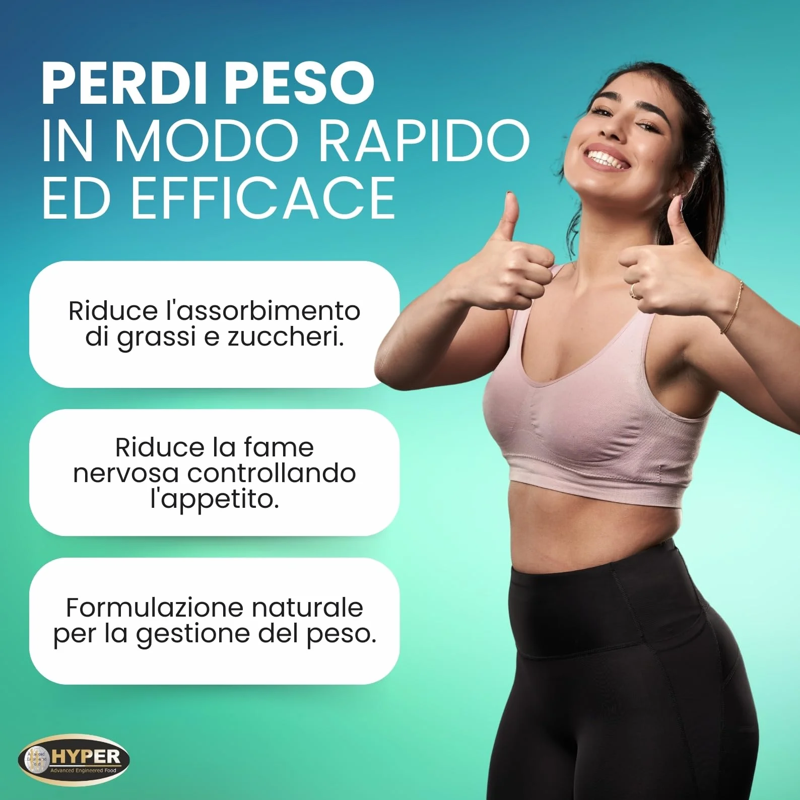 Hyper Chitosano Glucomannano 3x120 Compresse Integratore Dimagrante Brucia Grassi Riduzione Fame Nervosa