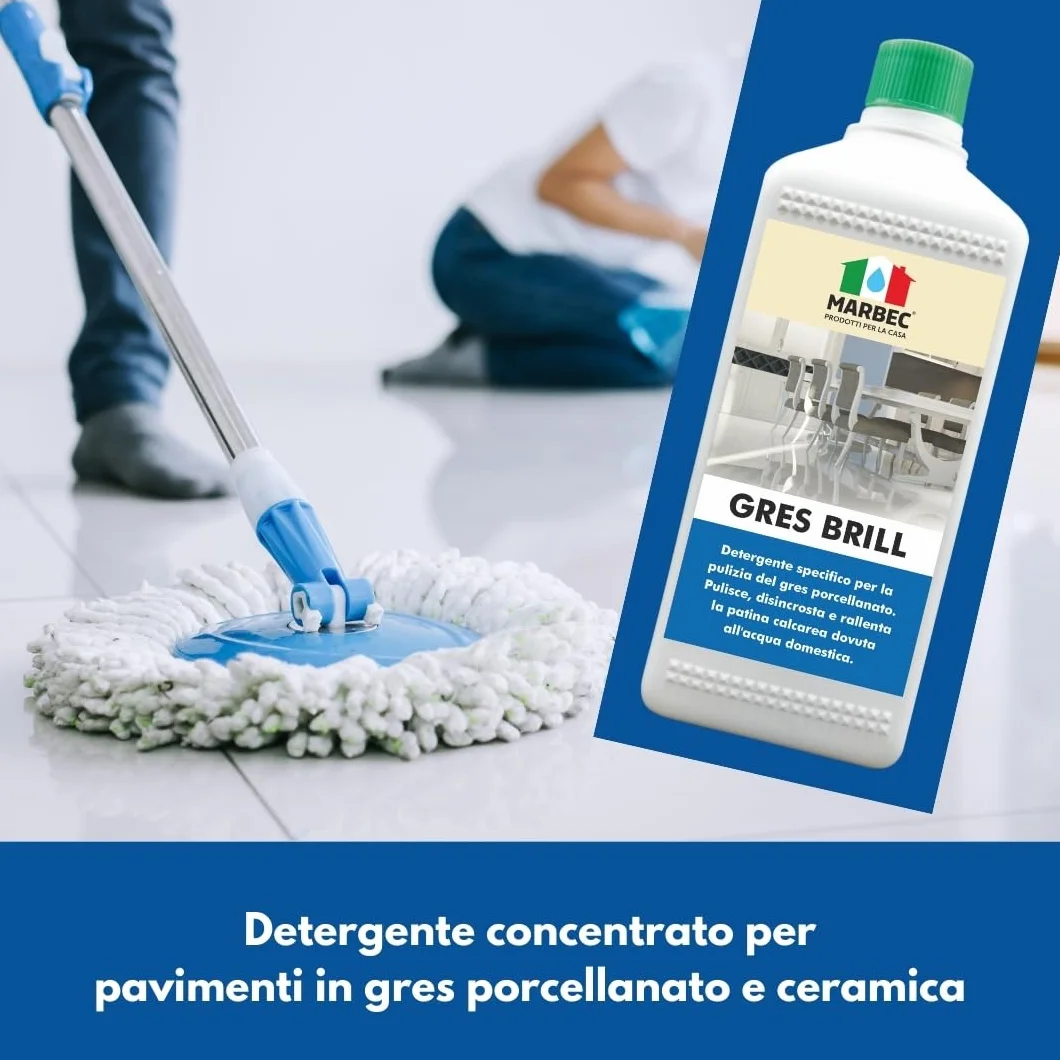 MARBEC GRES BRILL 1LT Detergente per Gres Porcellanato