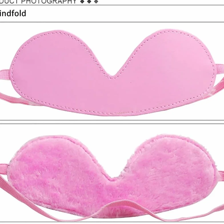 Set di Otto Pezzi di Lychee Modellato Rosa Regolabile Accessori per Il Piacere all'Interno, Fascia Elastica Morbida Come Regalo di Coppia, Manette Erotiche