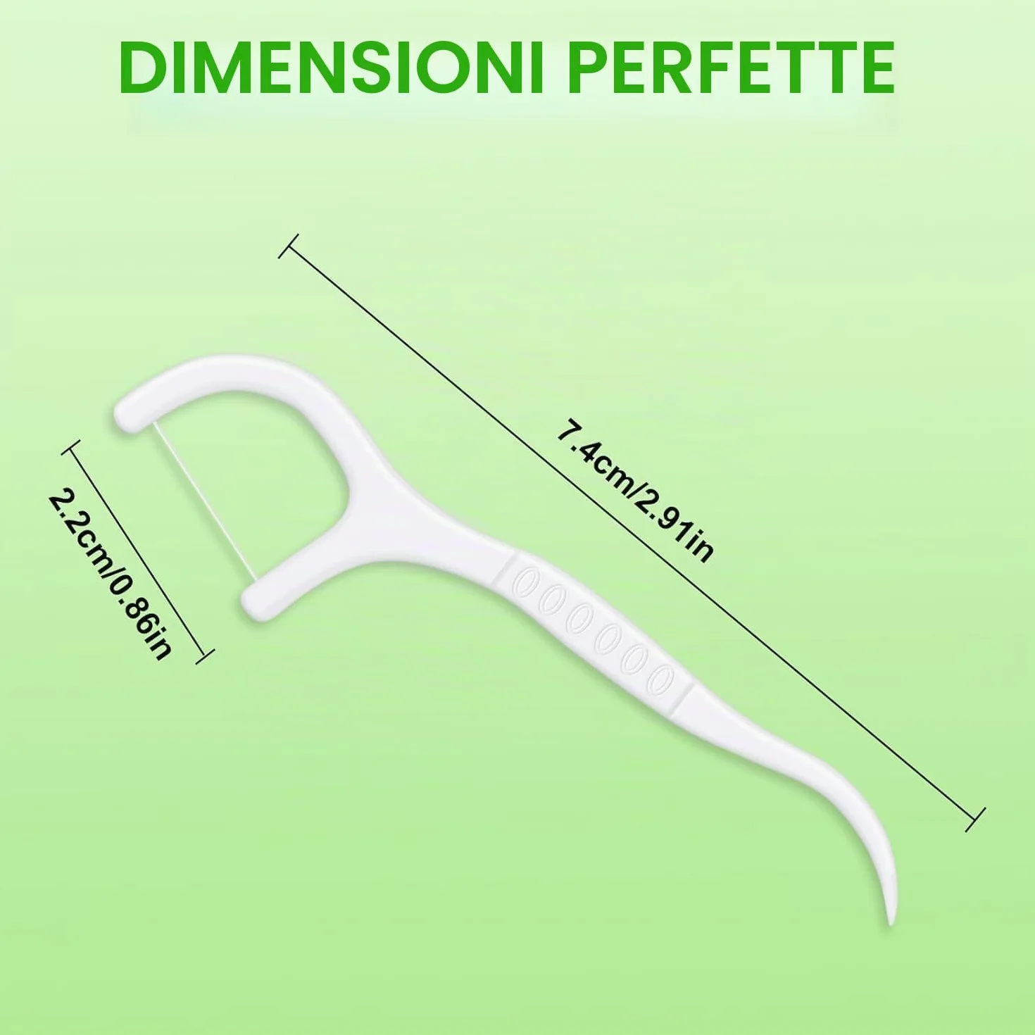 300 Pcs Filo Interdentale Forcella, Archetti Filo Interdentale per Pulizia Denti Rimuovere I Residui Di Cibo E La Placca con Custodia Igienica Portatile per Uso Domestico