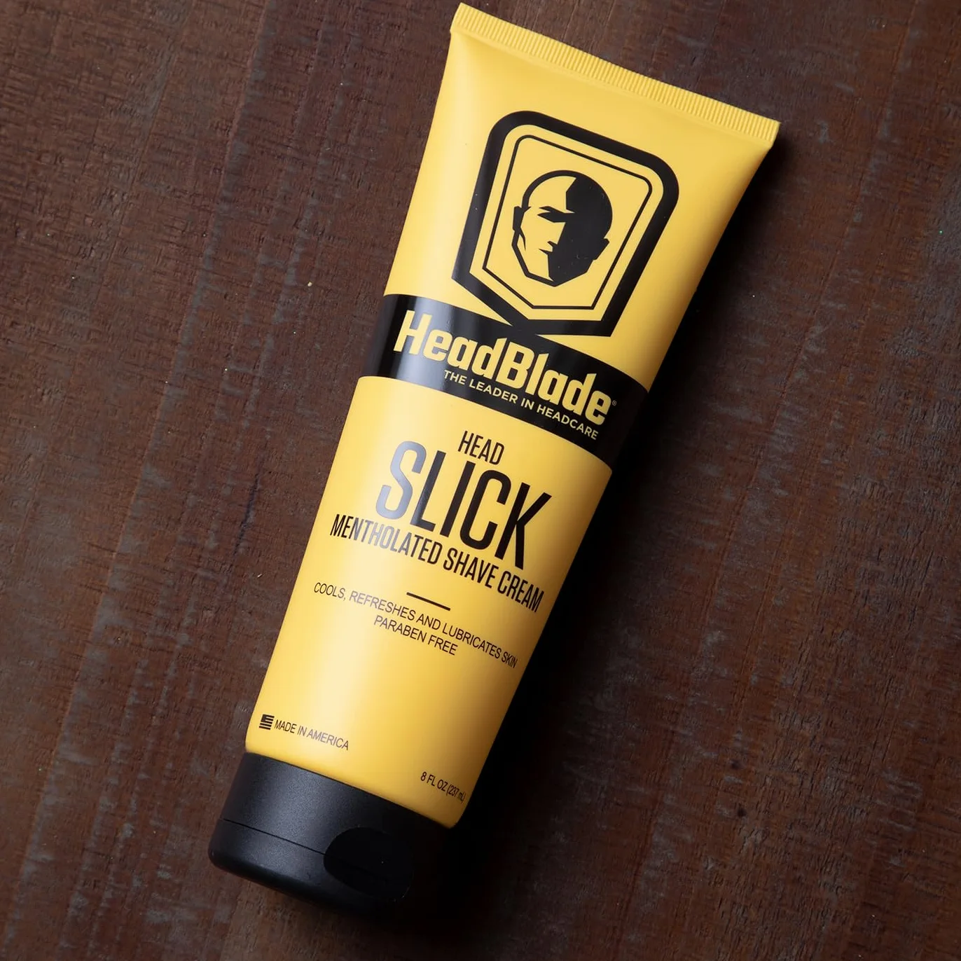 HeadBlade - Crema da barba al mentolato HeadSlick, da usare ovunque tu sia la rasatura - 8 fl oz