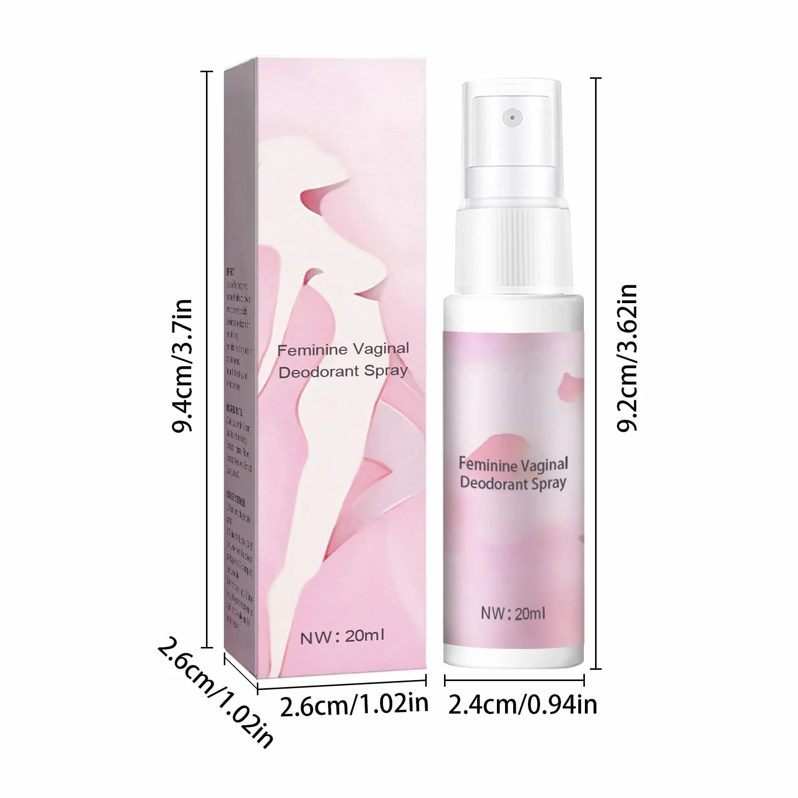 Deodorante Spray Donna per Igiene Intima - Set di 3 Deodoranti per Parti Intime Femminili