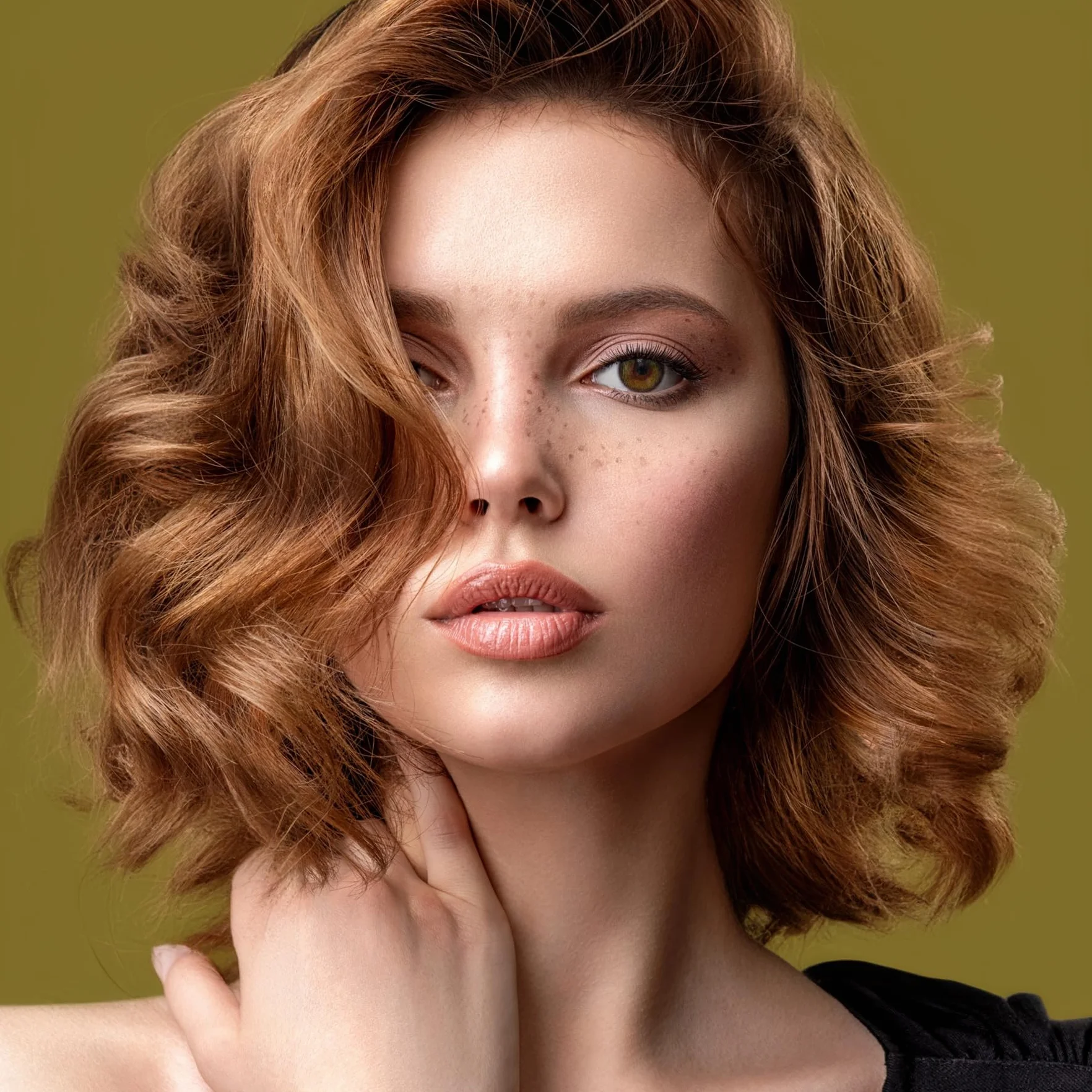 GLAMLENS Olive Grove Verde oliva Lenti a Contatto Colorate Effetto Naturale 3 Mesi 2 pezzi DIA 14,00 senza correzione 0.00 diottrie