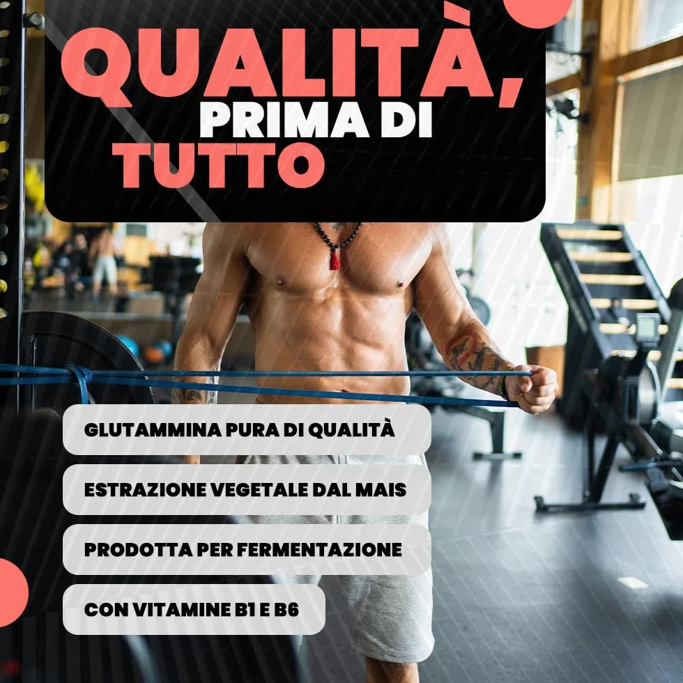 L-Glutammina Pura | Stimola aumento GH ormone della crescita | Diminuisce fatica post allenamento | Integratore di Glutamina Amminoacido Made in Italy | 120 compresse T-Rex Integratori