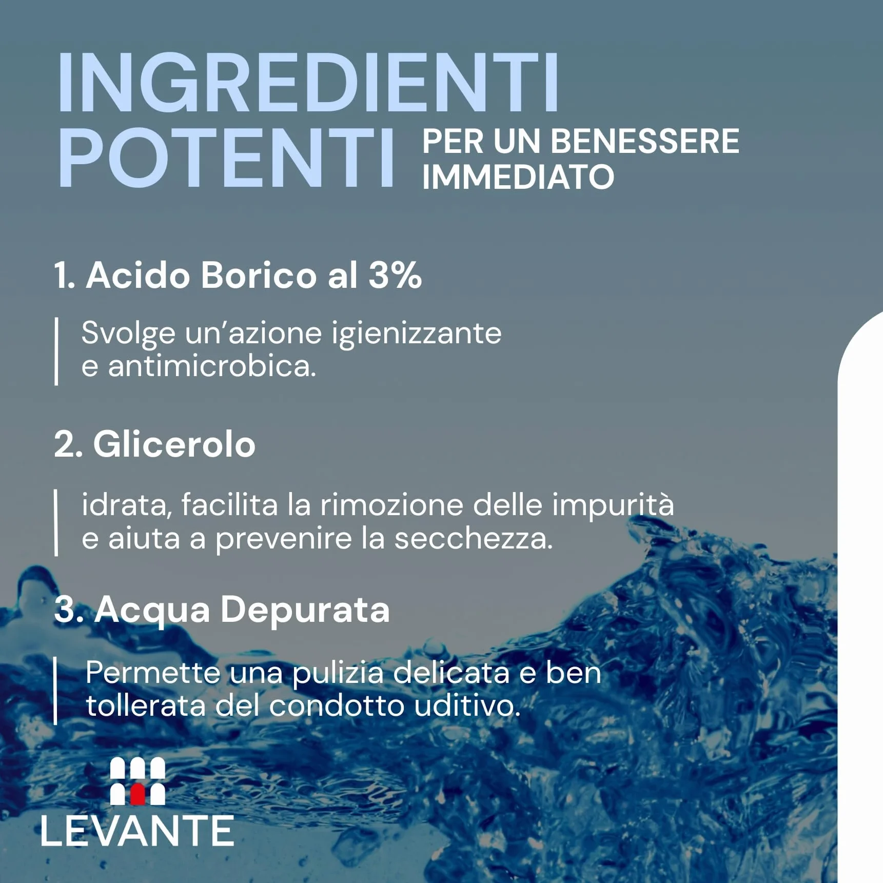 Amicobor Acquoso Spray Orecchie Pulizia 100ml Soluzione Acquosa Spray Auricolare per Pulizia Orecchie con Acido Borico 3% e Glicerina Sciogli Cerume per la Corretta Igiene del Condotto Uditivo