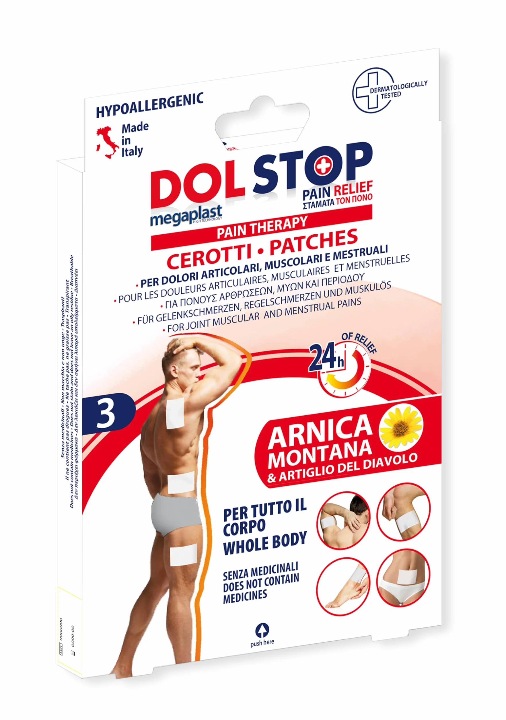 PARODI & PARODI Patch Per Dolori Articolari E Muscolari, 3Pz