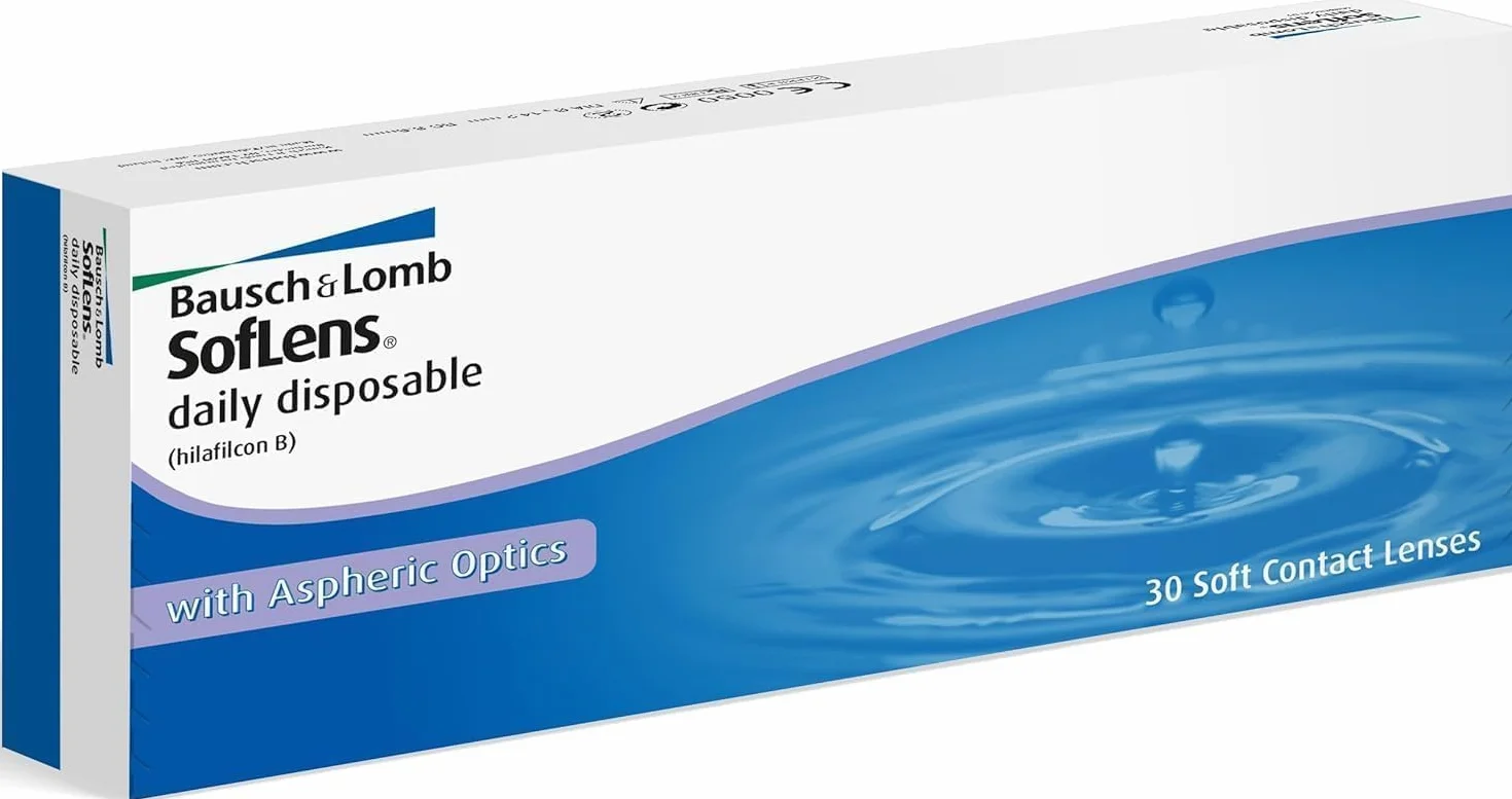SofLens Daily Disposable Lenti a Contatto Giornaliere Correttive, 30 Lenti, BC 8.6 mm, DIA 14.2 mm, +1.25 Diopt