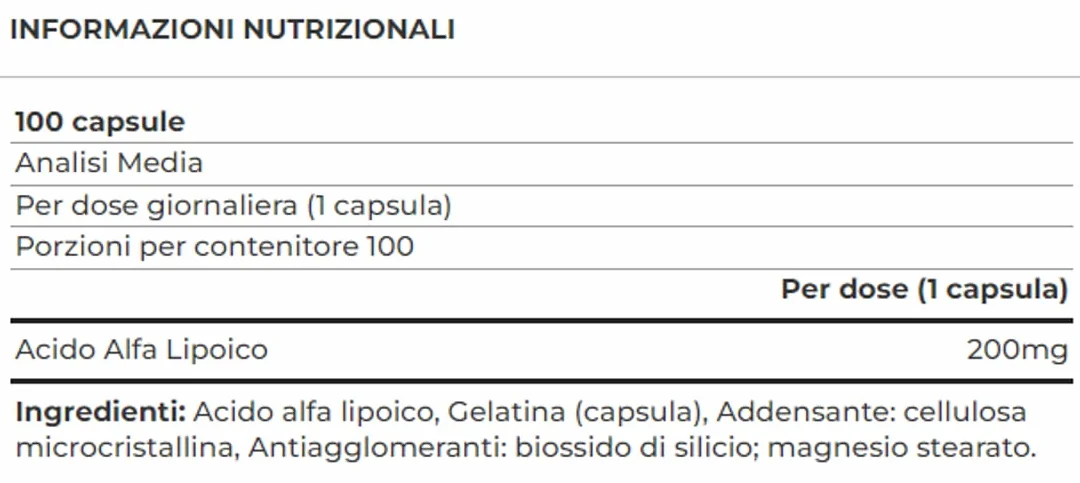 Yamamotò Alpha Lipoic Acid 100 capsule - Acido Alfa Lipoico
