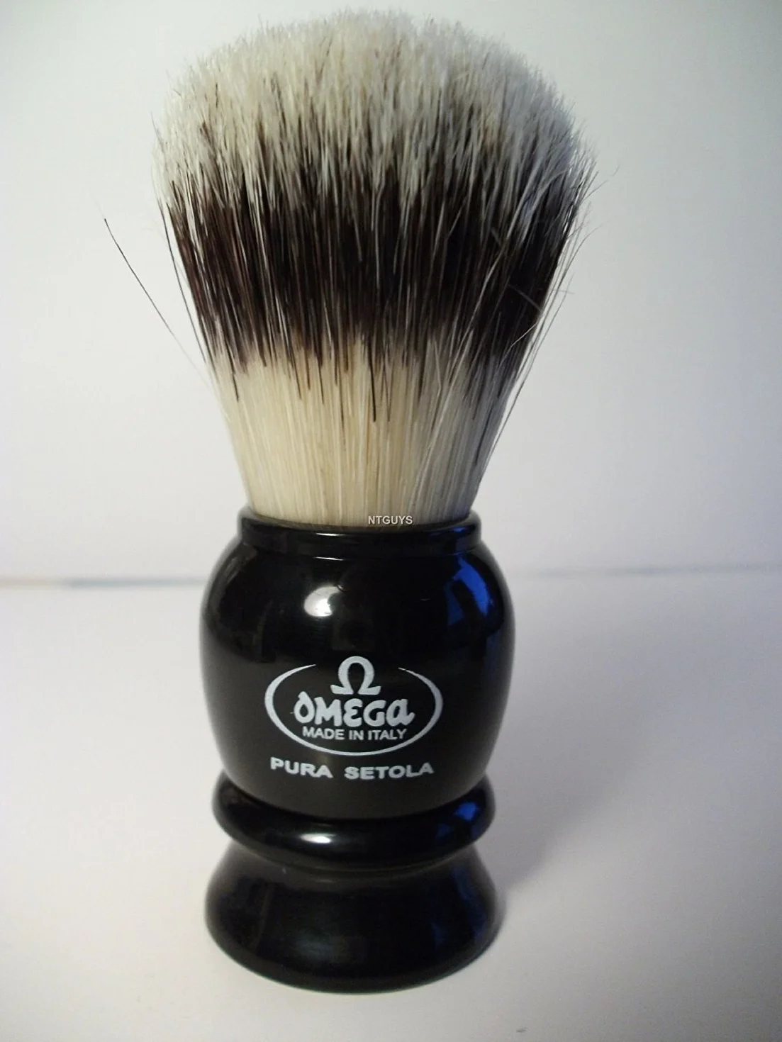 Pennello da Barba Omega #13522 Setole di Cinghiale Nero