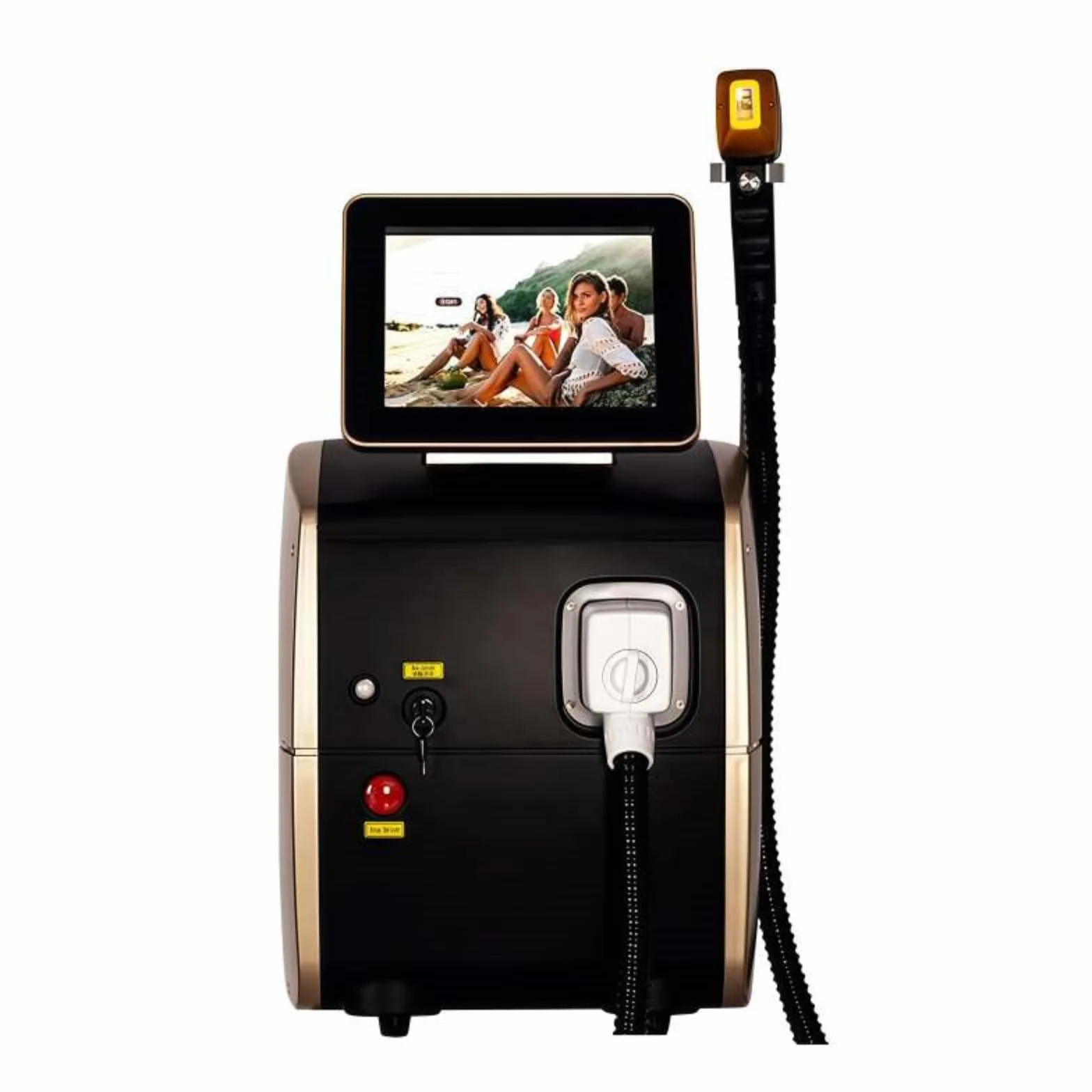 Diodo Laser 755nm 808nm 940nm 1064nm Multi Lunghezze d'onda Remozione del corpo del viso dell'epilatore del laser indolore della testa di raffreddamento della macchina di depilazione