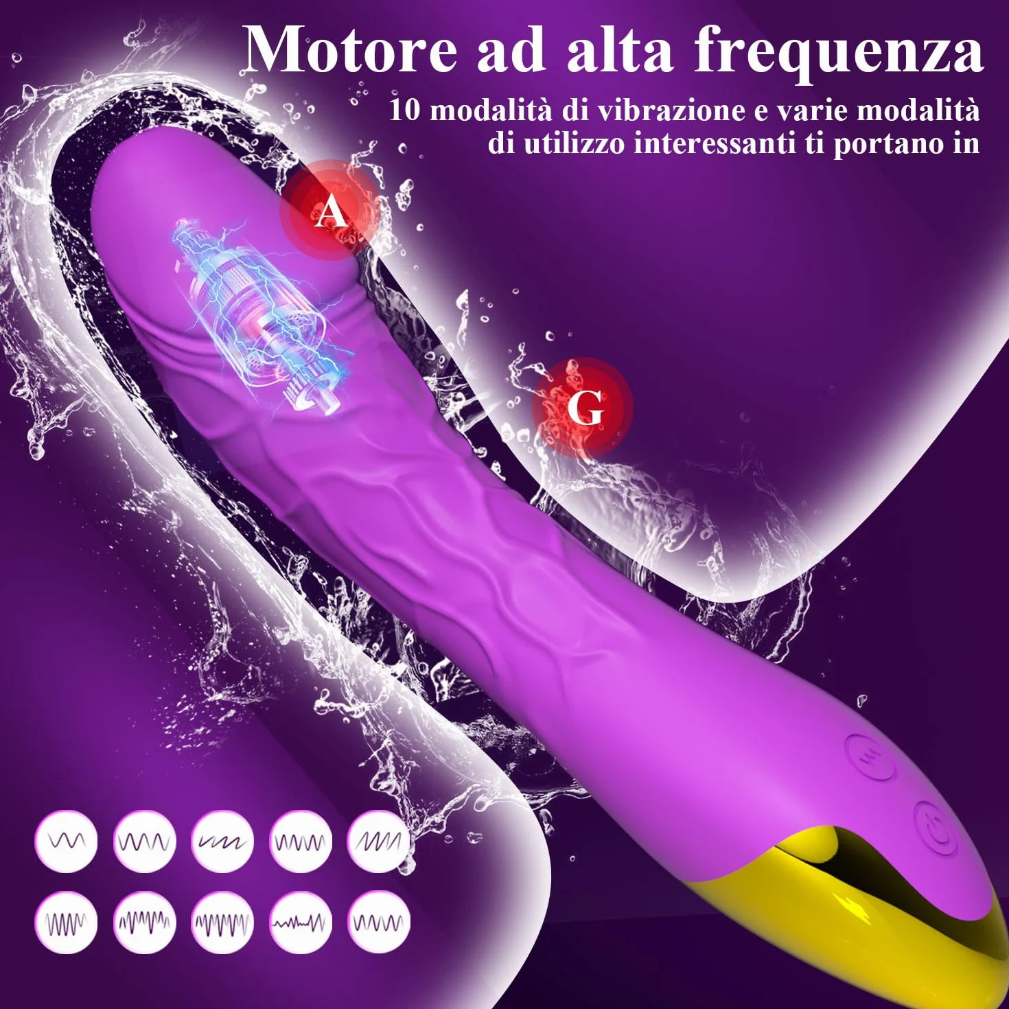Vibratore clitoride per donna professionale 10 modalità Sex toys Dildo realistico stimolatore