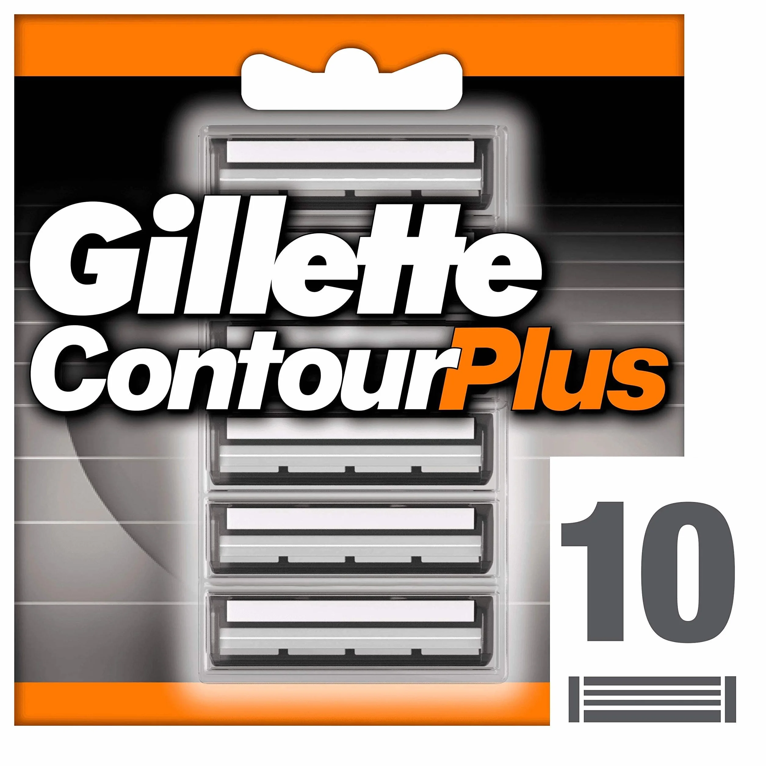 GILLETTE CONTOUR PLUS Lame Comfort con Striscia Lubrificante (Confezione da 2)