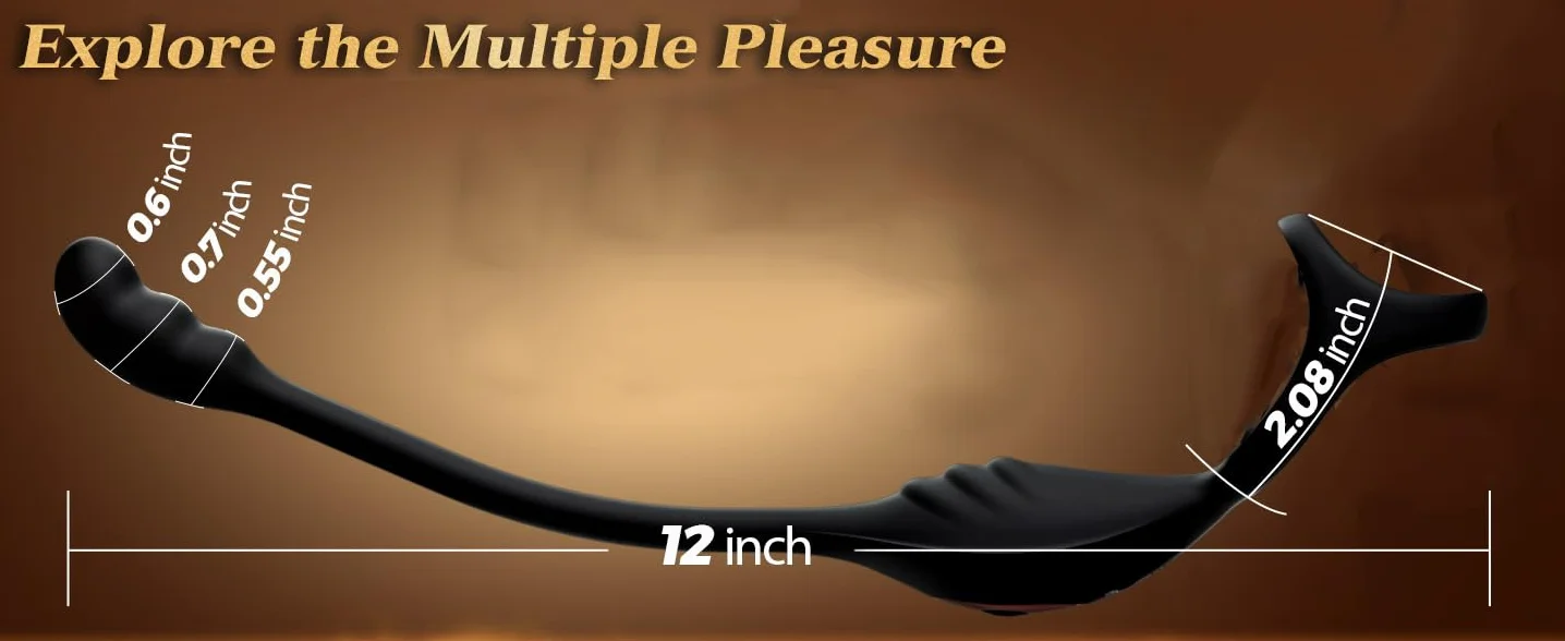 Vibratore Anale con anello Pene Lui Sex Toy, Anal Plug Vibratoreper Uomo Professionale, Plug anale-dilatatore uomo, Sex Toys Prostata Vibratore per Uomo Plug Analesex Toy Stimolatore Prostata per Lui