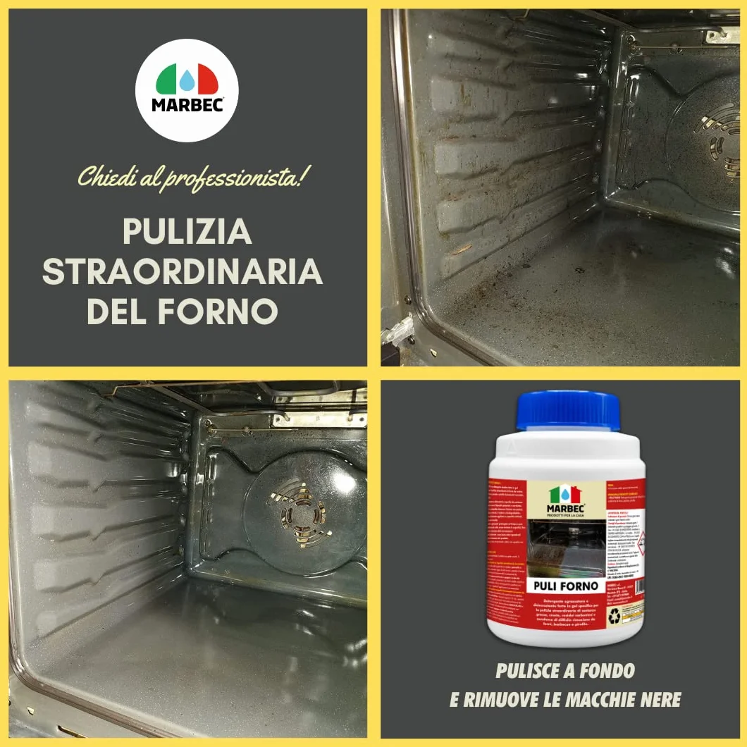 MARBEC PULI FORNO 1KG Pulitore gel forte per forni da cucina