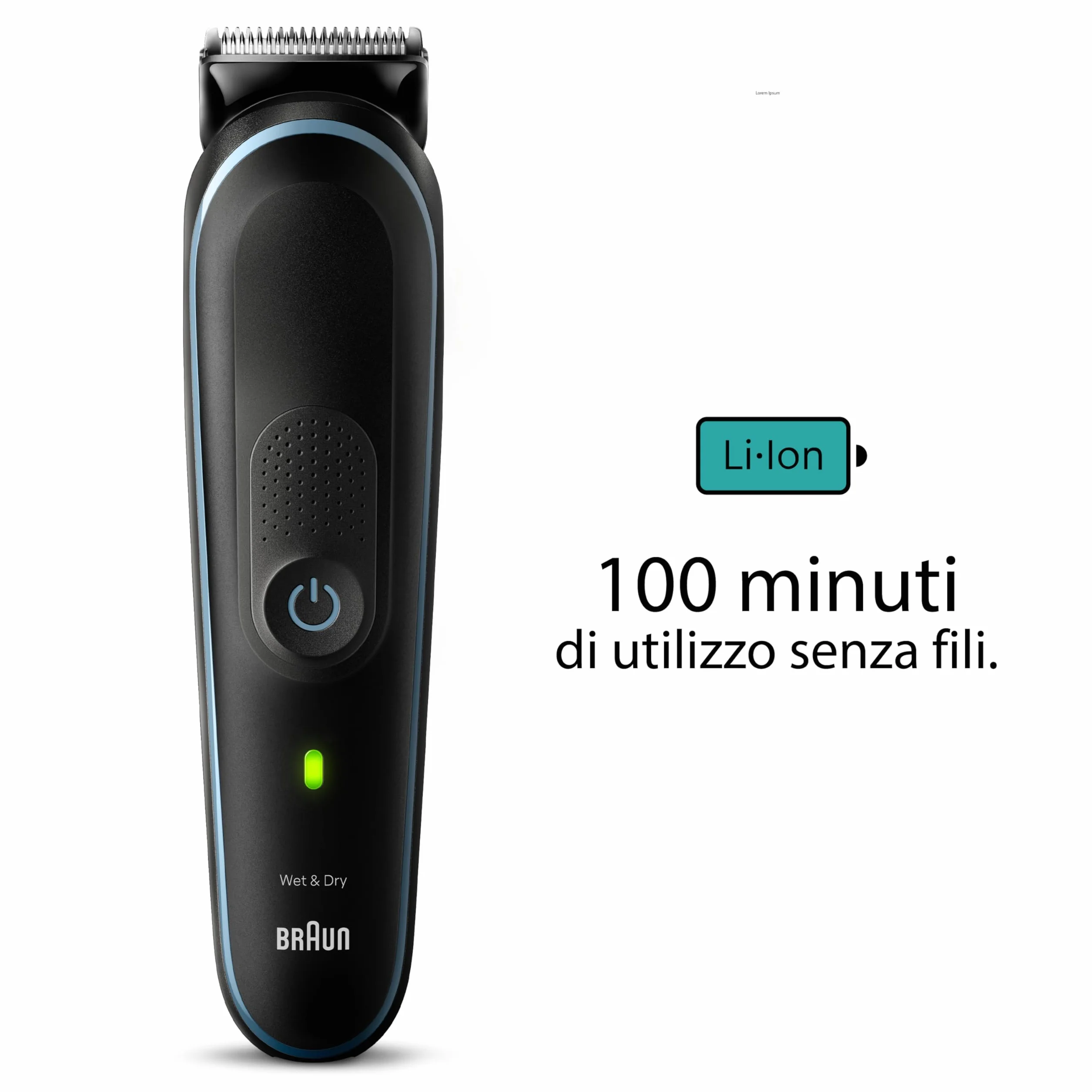 Braun MGK5445 Regolabarba e Tagliacapelli Uomo 10-in-1 Styling Nero