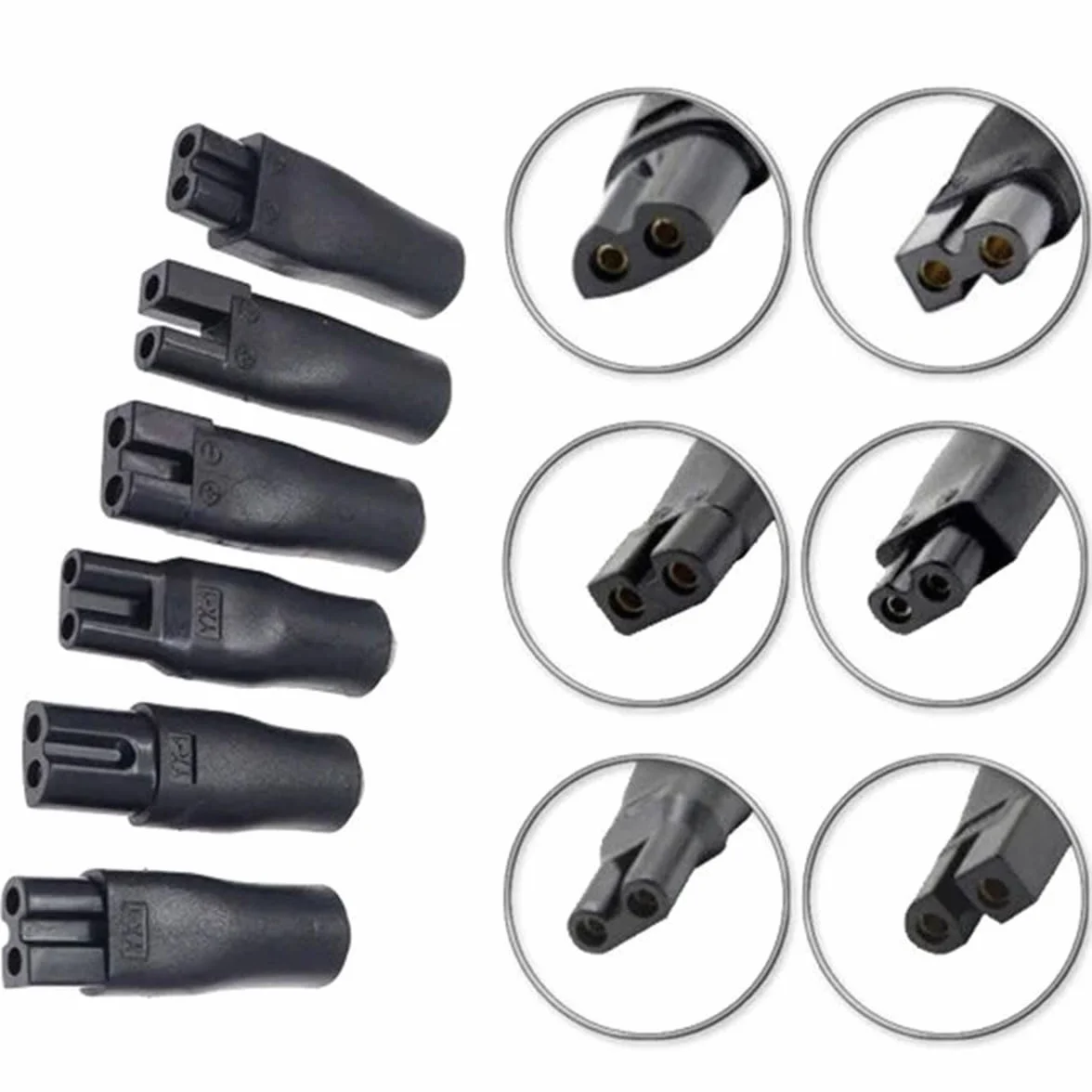 Cavo Caricabatterie USB Universale per Rasoio con 6 Adattatori 5V