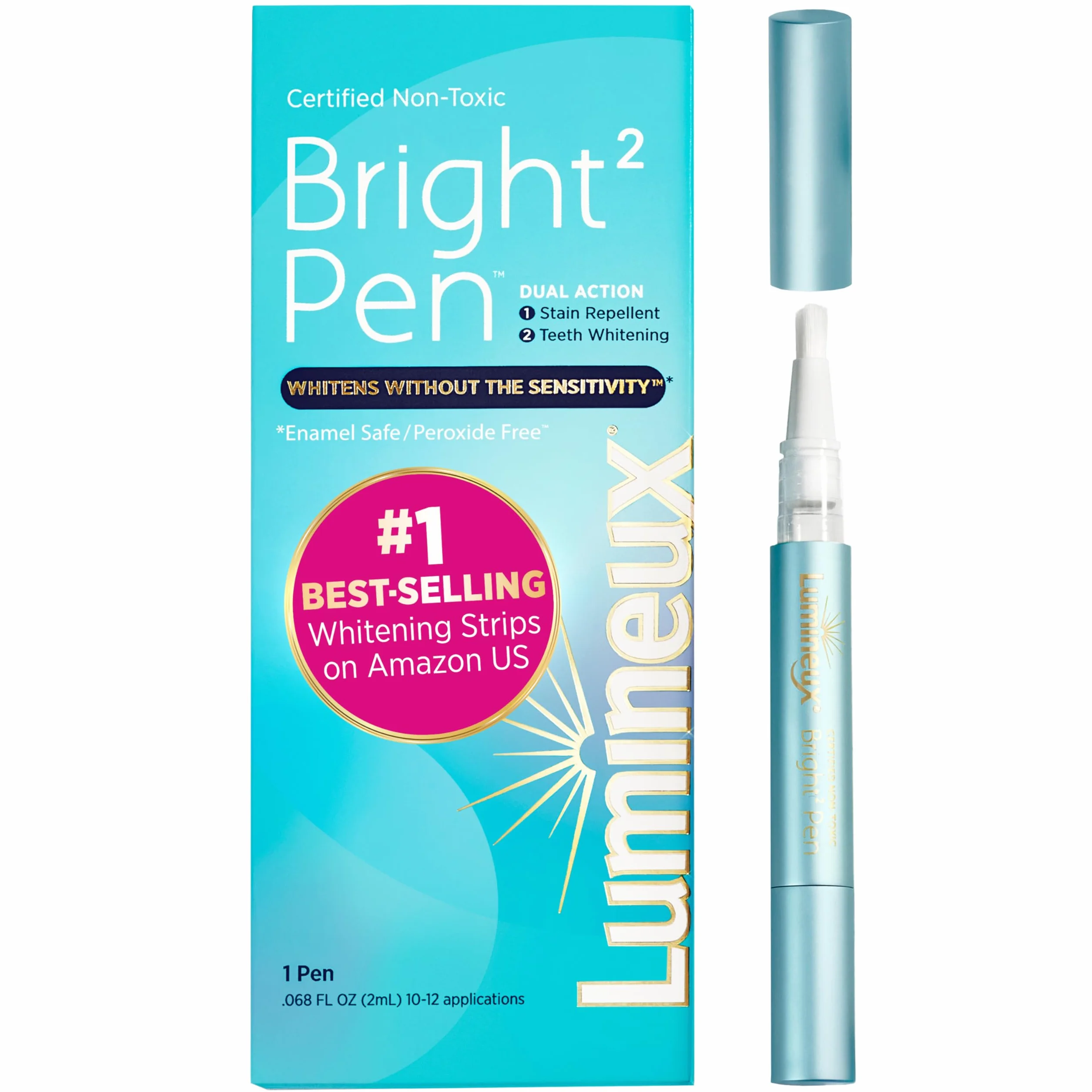 Lumineux Penna Sbiancante Bright Pen 1 Confezione Sbiancamento Dentale Sicuro Smalto Senza Sensibilità
